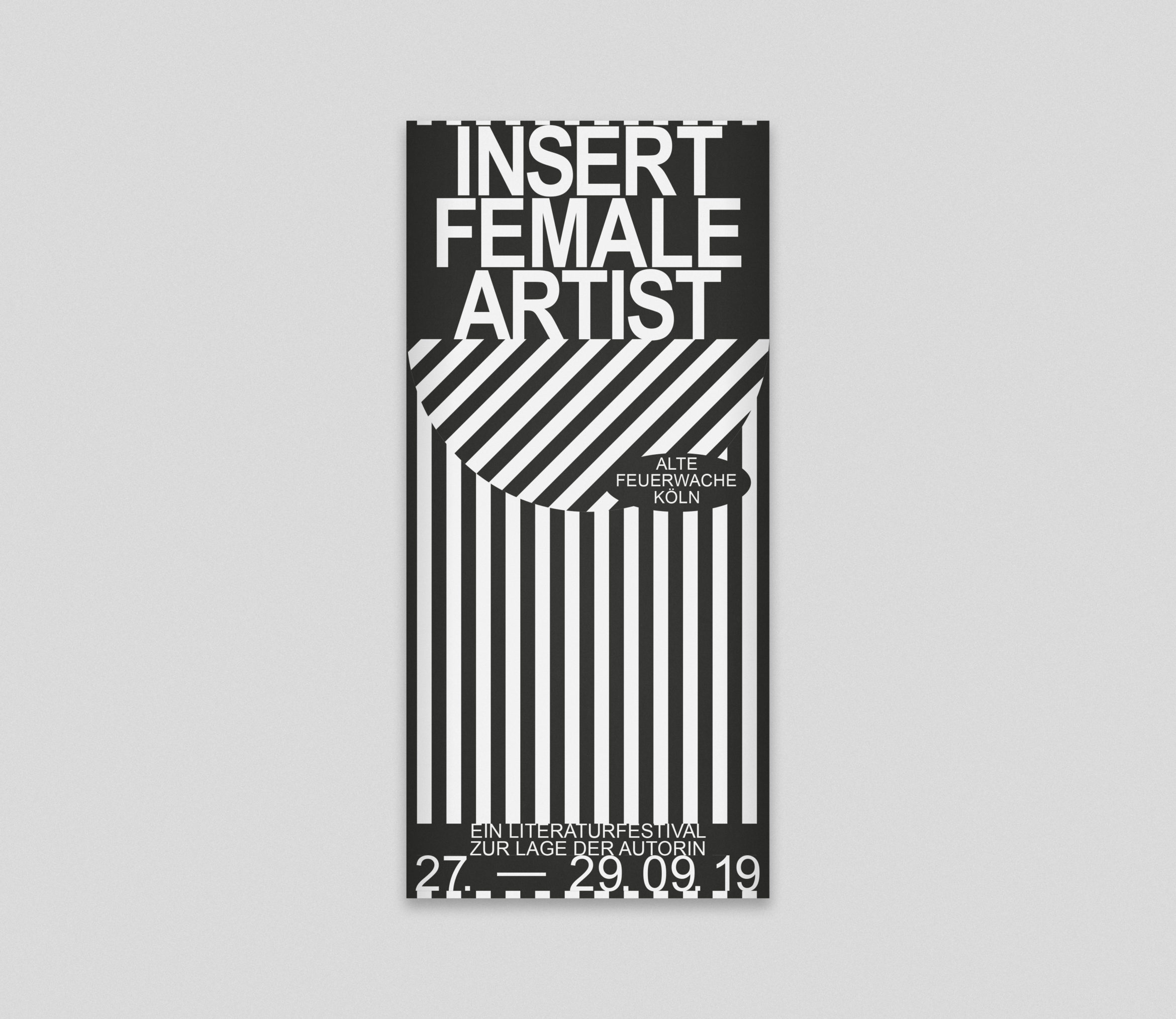 Literaturfestival | Flyer | Insert female Artist