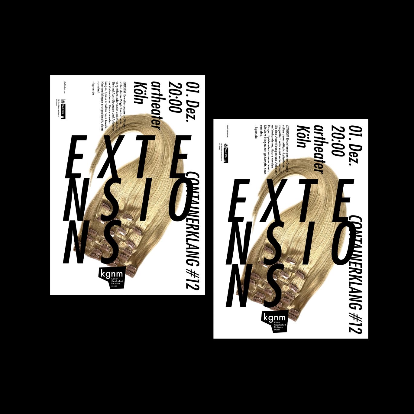 Büro Freiheit – kgnm – Flyer Design | Typografie | Musik Konzert | Redesign Flyer Design | Typografie | Musik Konzert | Redesign