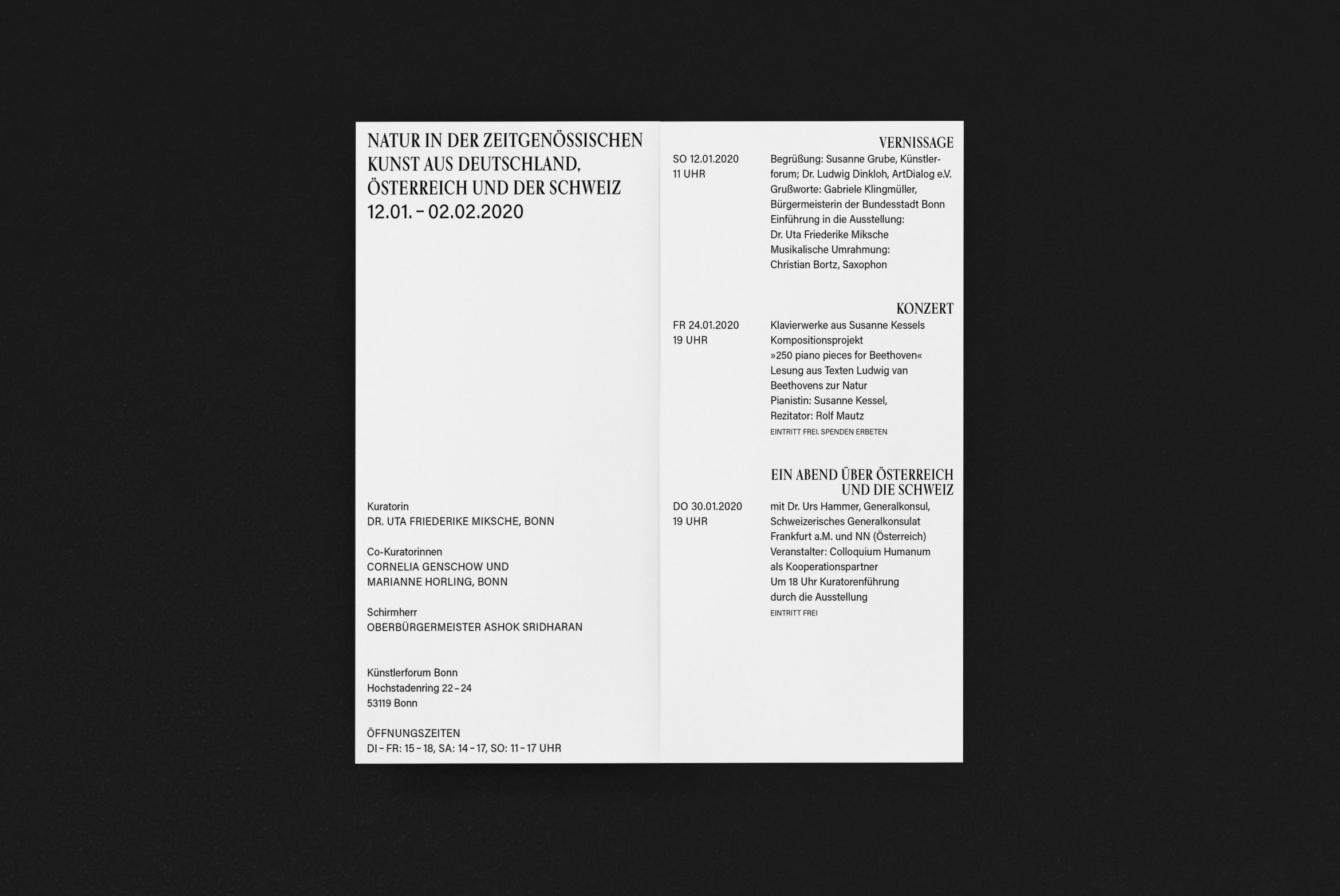 Einladung | Typografie | Grafikdesign | Kunst