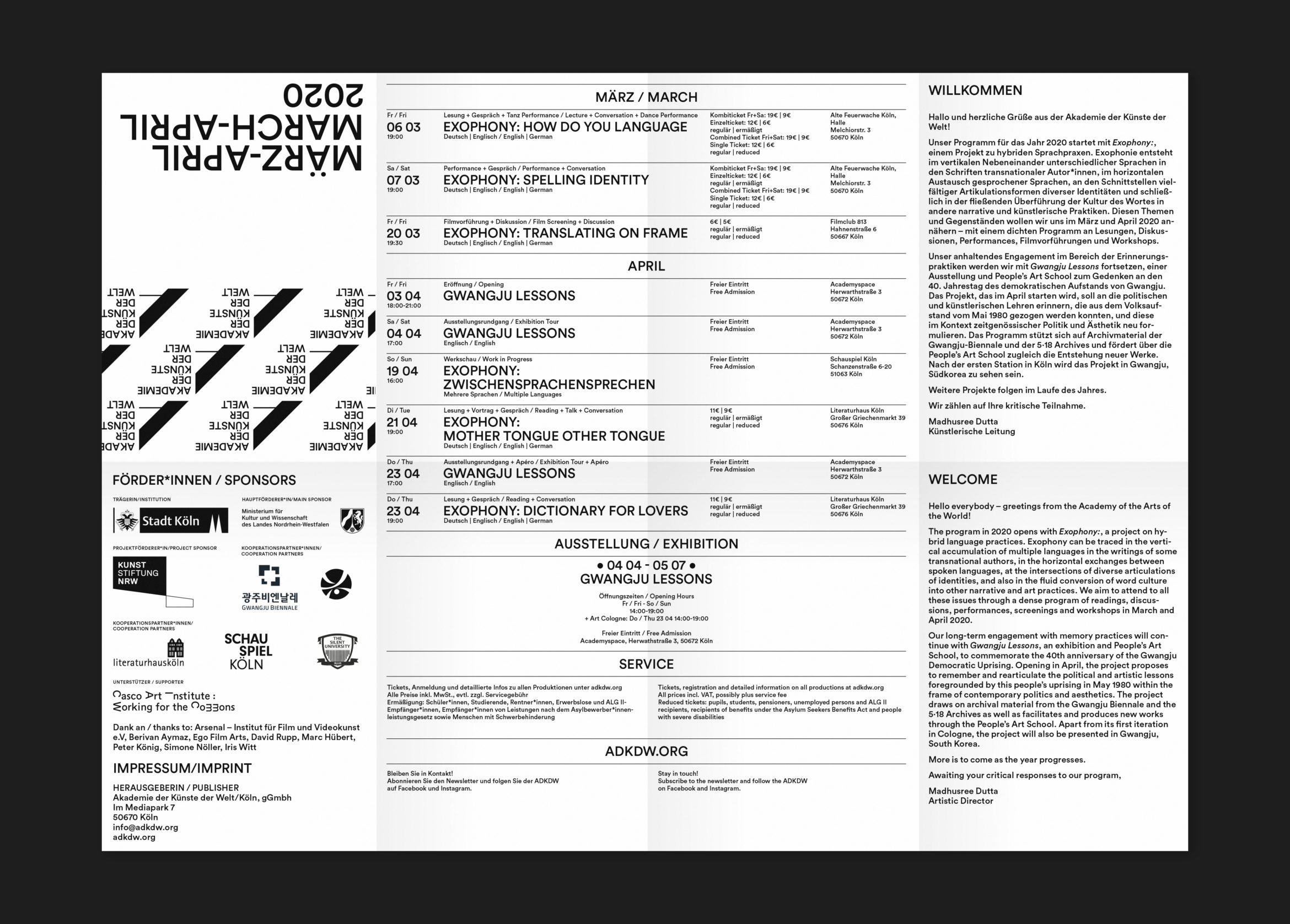 Büro Freiheit – Akademie der Künste der Welt / Köln – Programmflyer | Köln | Kunst | Kultur Programmflyer | Köln | Kunst | Kultur