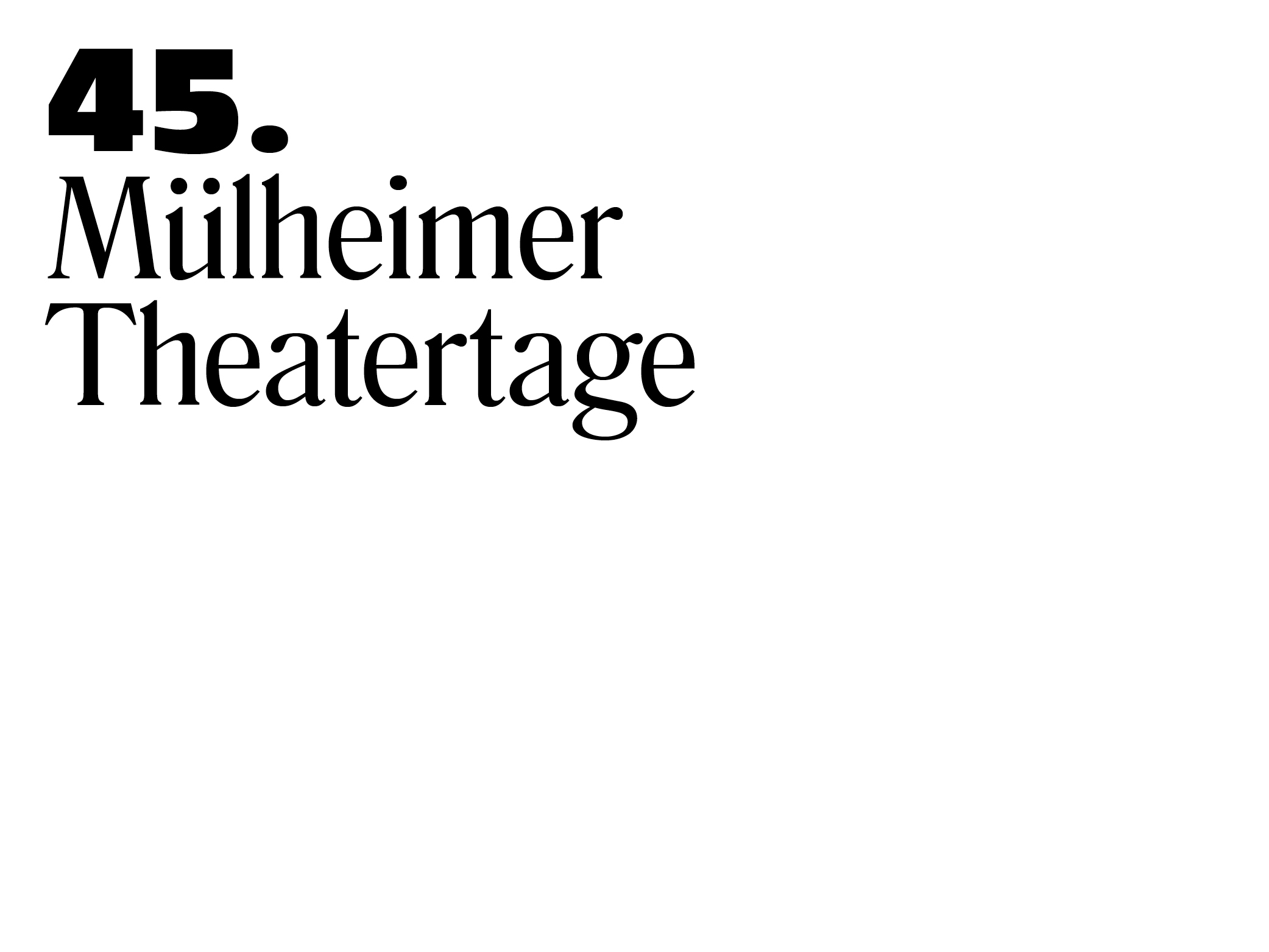 Büro Freiheit – 45. Mülheimer Theatertage »Stücke« –
