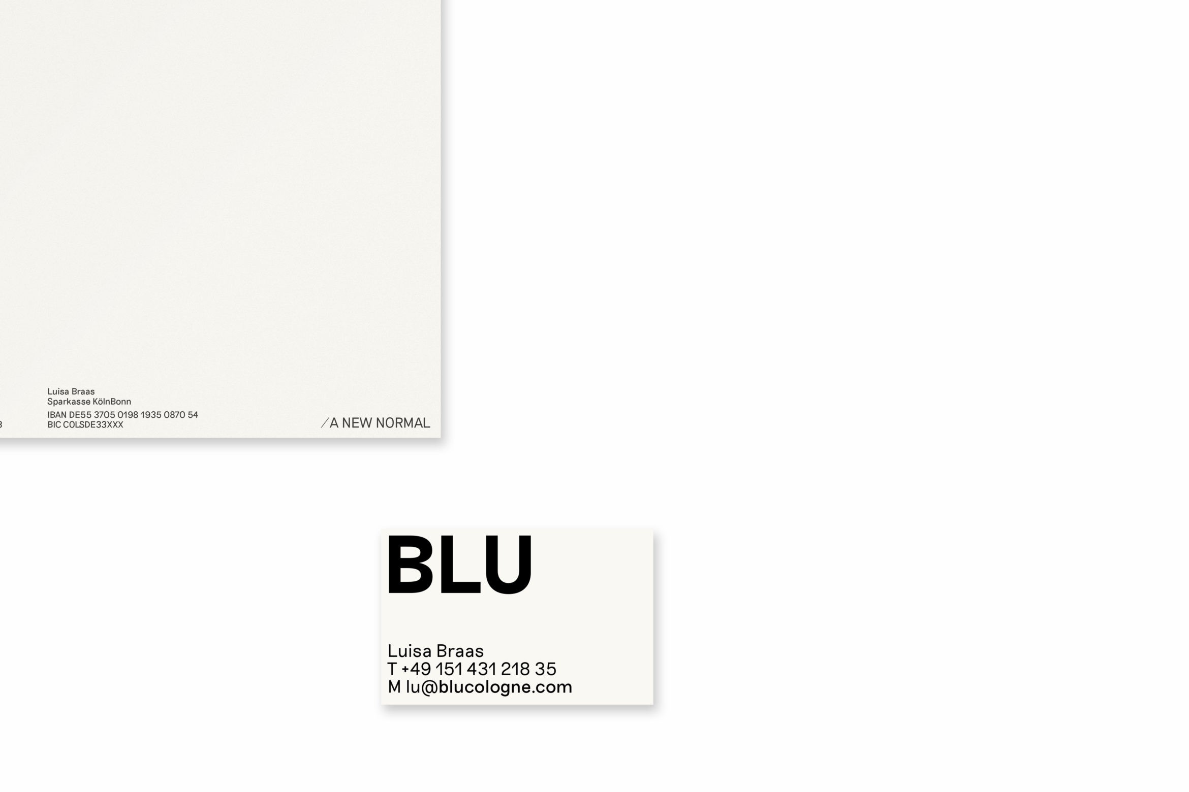 Büro Freiheit – BLU – Visitenkarte | Slowfashion | Shop | Cologne Visitenkarte | Slowfashion | Shop | Cologne