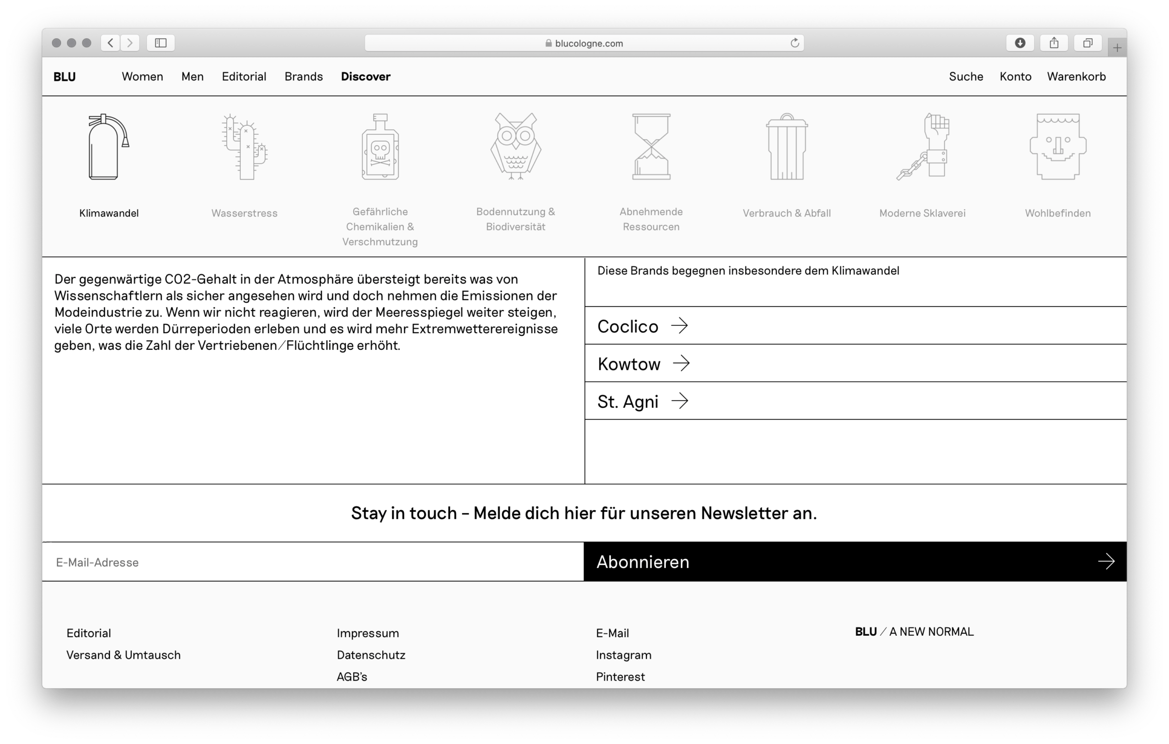 Webshop | Slowfashion | Shop | Cologne | Issues
