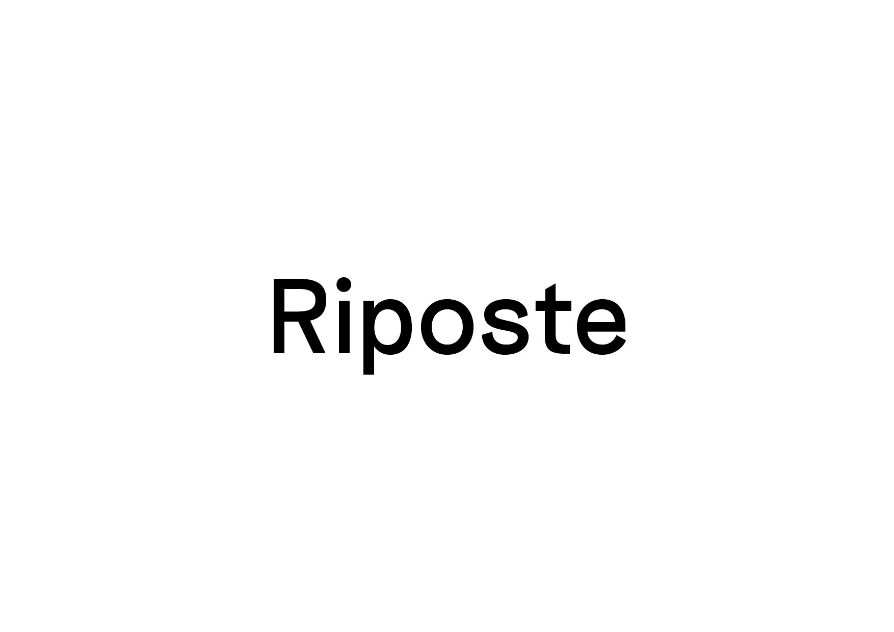 Good Type Foundry | Riposte | Schrift | Typografie