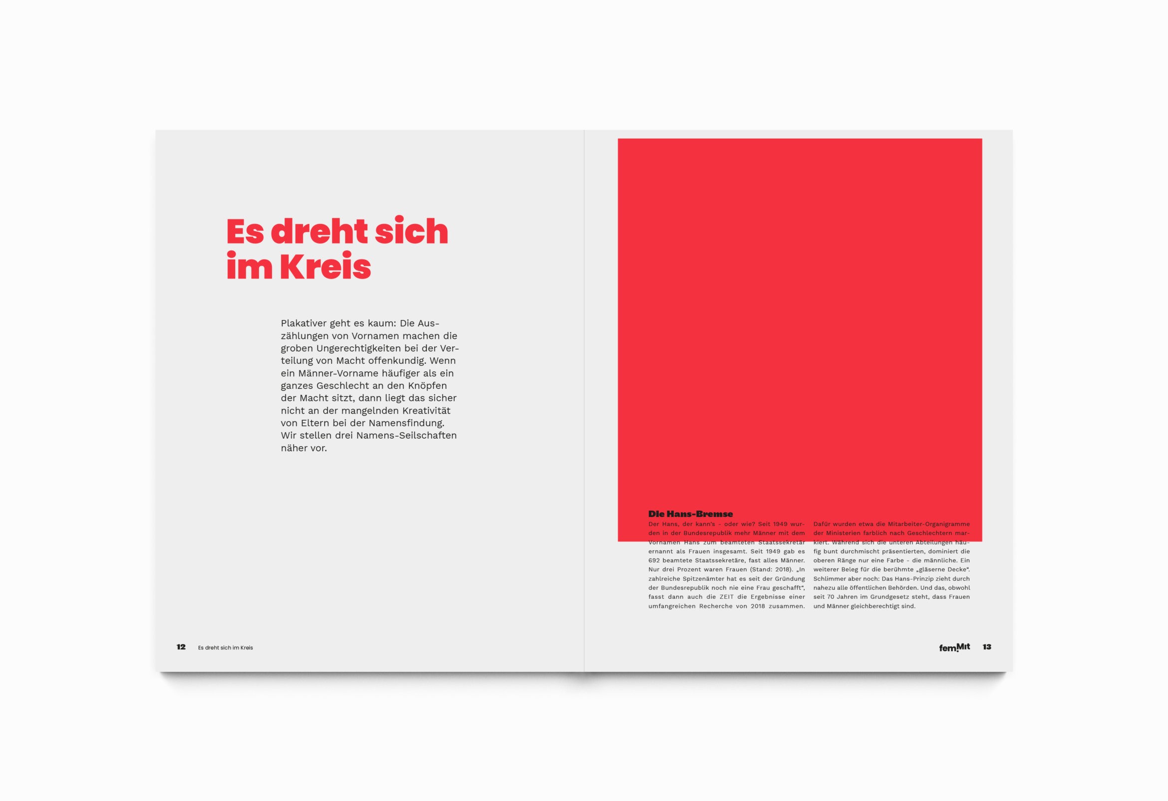 Daniel Angermann – femmit Editorial – Editorialdesign | Raster | Spalten | Schrift Editorialdesign | Raster | Spalten | Schrift