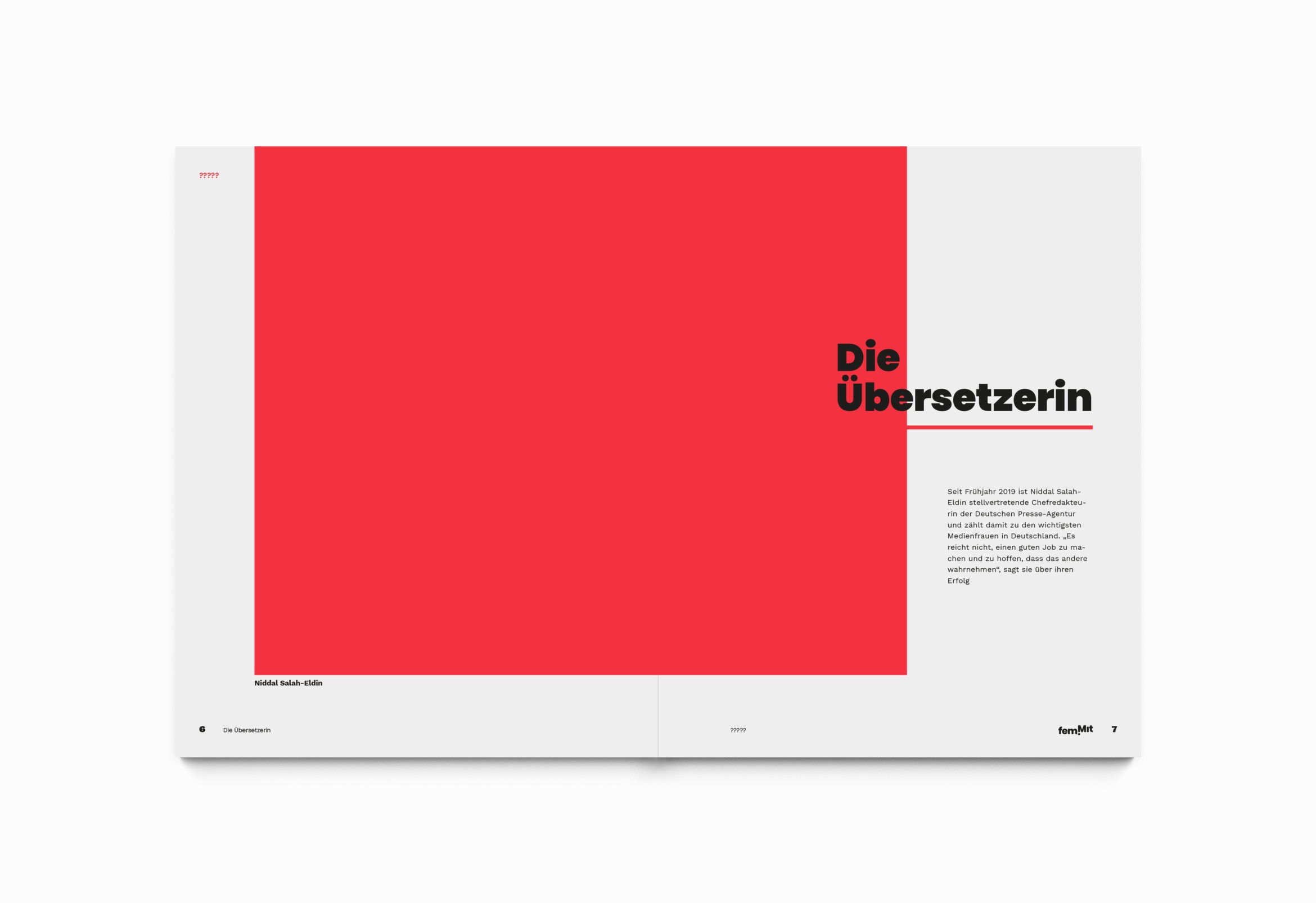 Daniel Angermann – femmit Editorial – Editorialdesign | Raster | Bildaufbau | Schrift Editorialdesign | Raster | Bildaufbau | Schrift