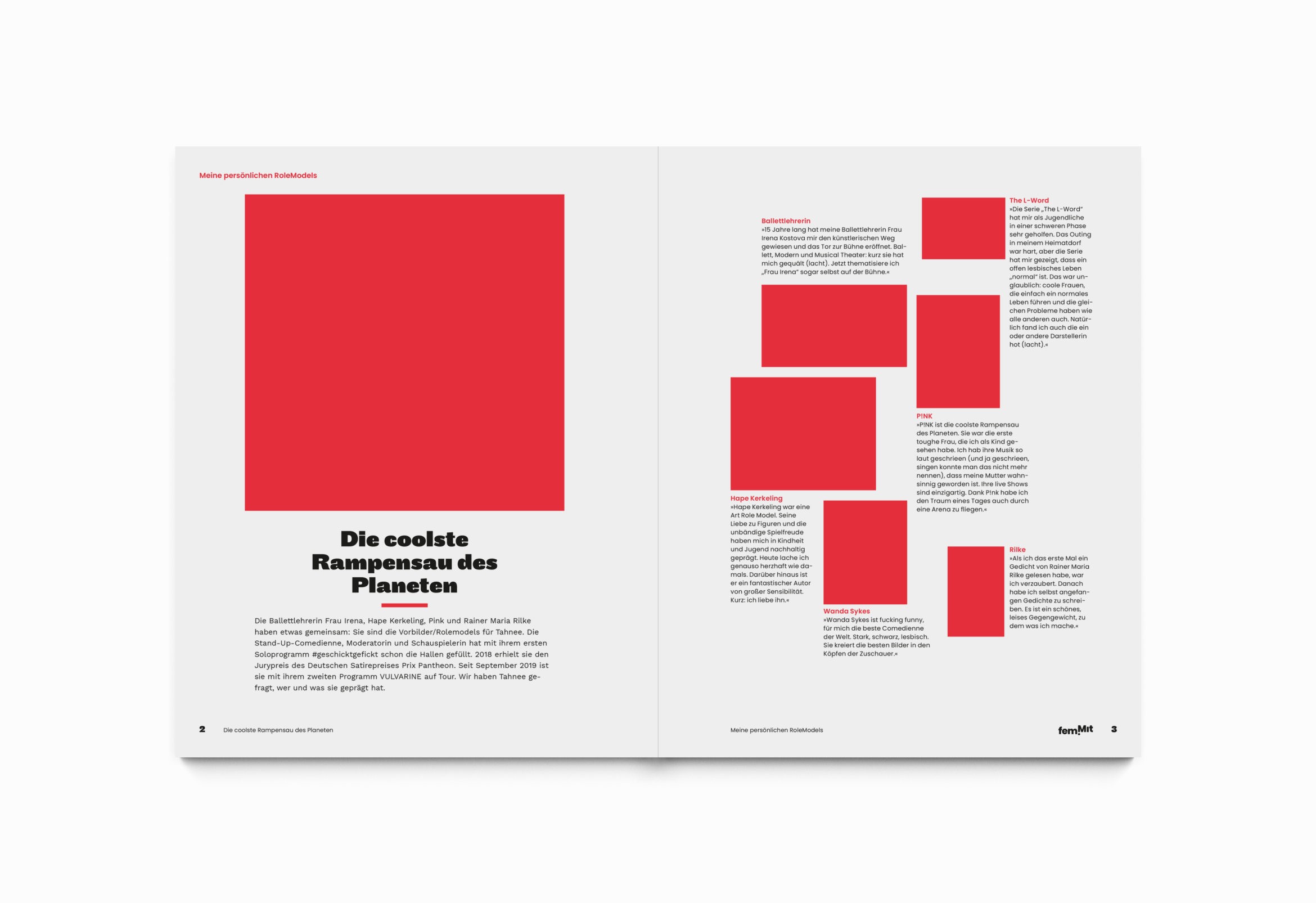 Daniel Angermann – femmit Editorial – Editorialdesign | Raster | Aufbau | Schrift Editorialdesign | Raster | Aufbau | Schrift
