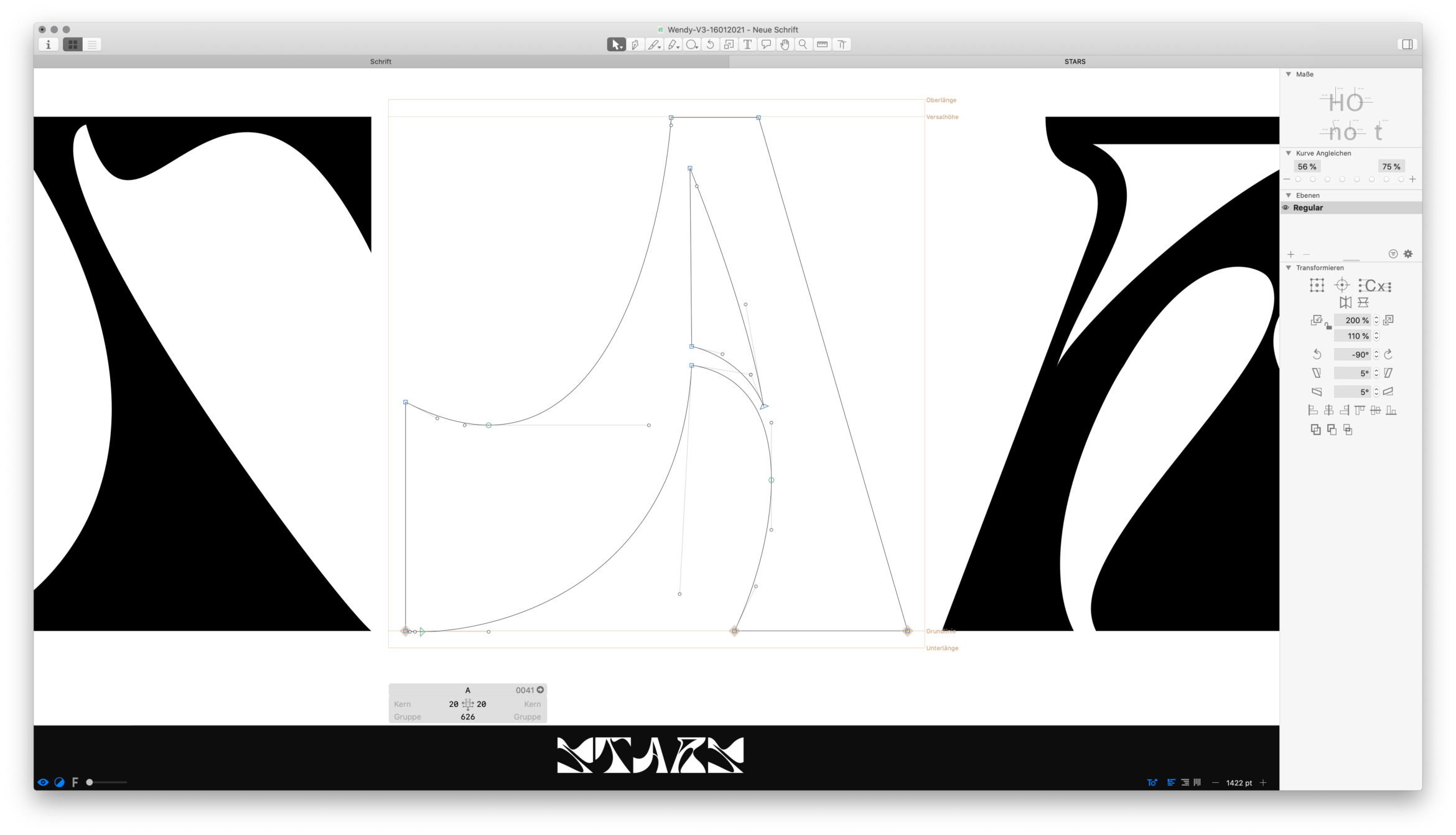Daniel Angermann – Neue Schrift – Schrift | Buchstaben | Gestaltung | Buchstabe A Schrift | Buchstaben | Gestaltung | Buchstabe A