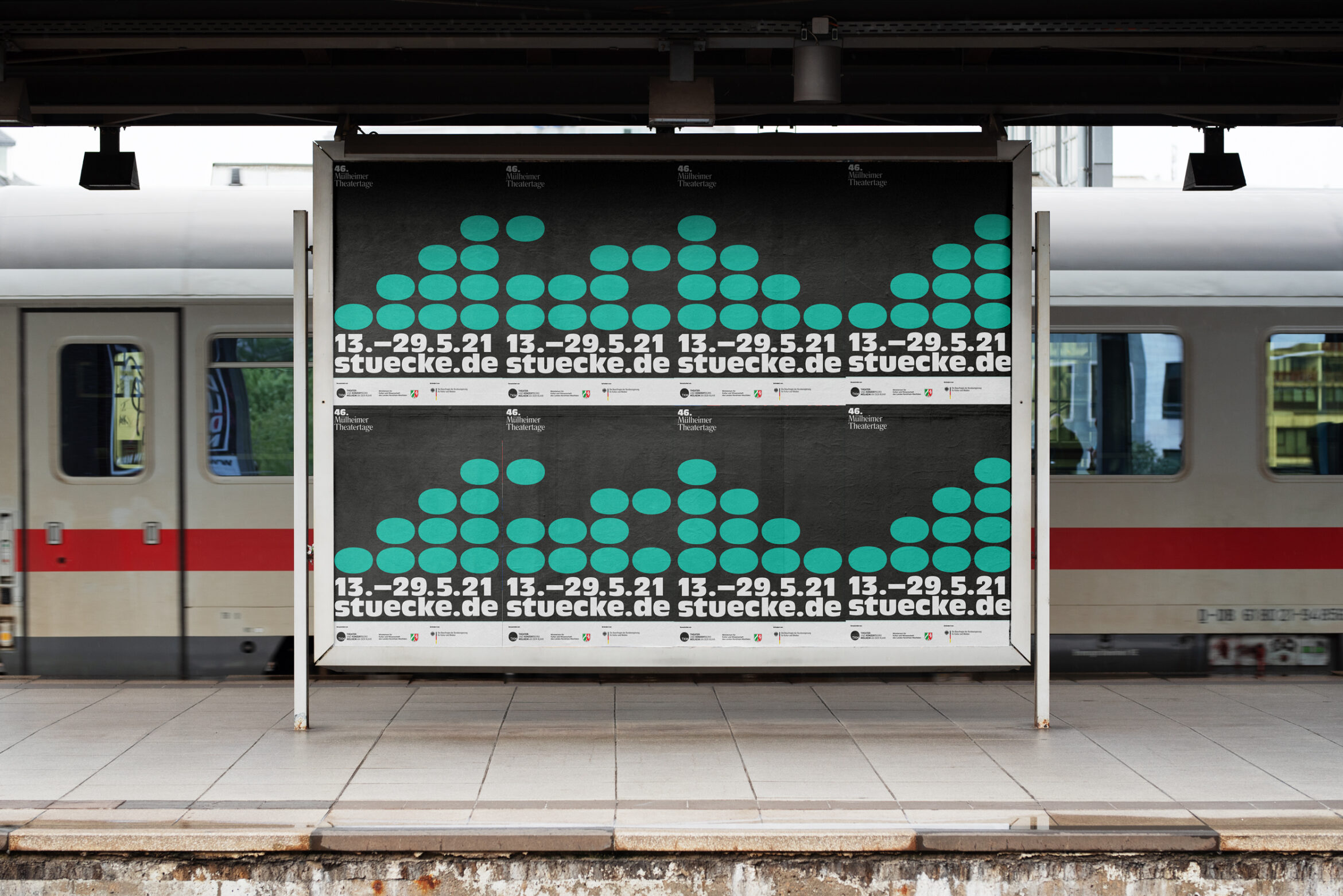Daniel Angermann – 46. Mülheimer Theatertage »Stücke« – Poster | Bahn | Design | Stadtbild Poster | Bahn | Design | Stadtbild