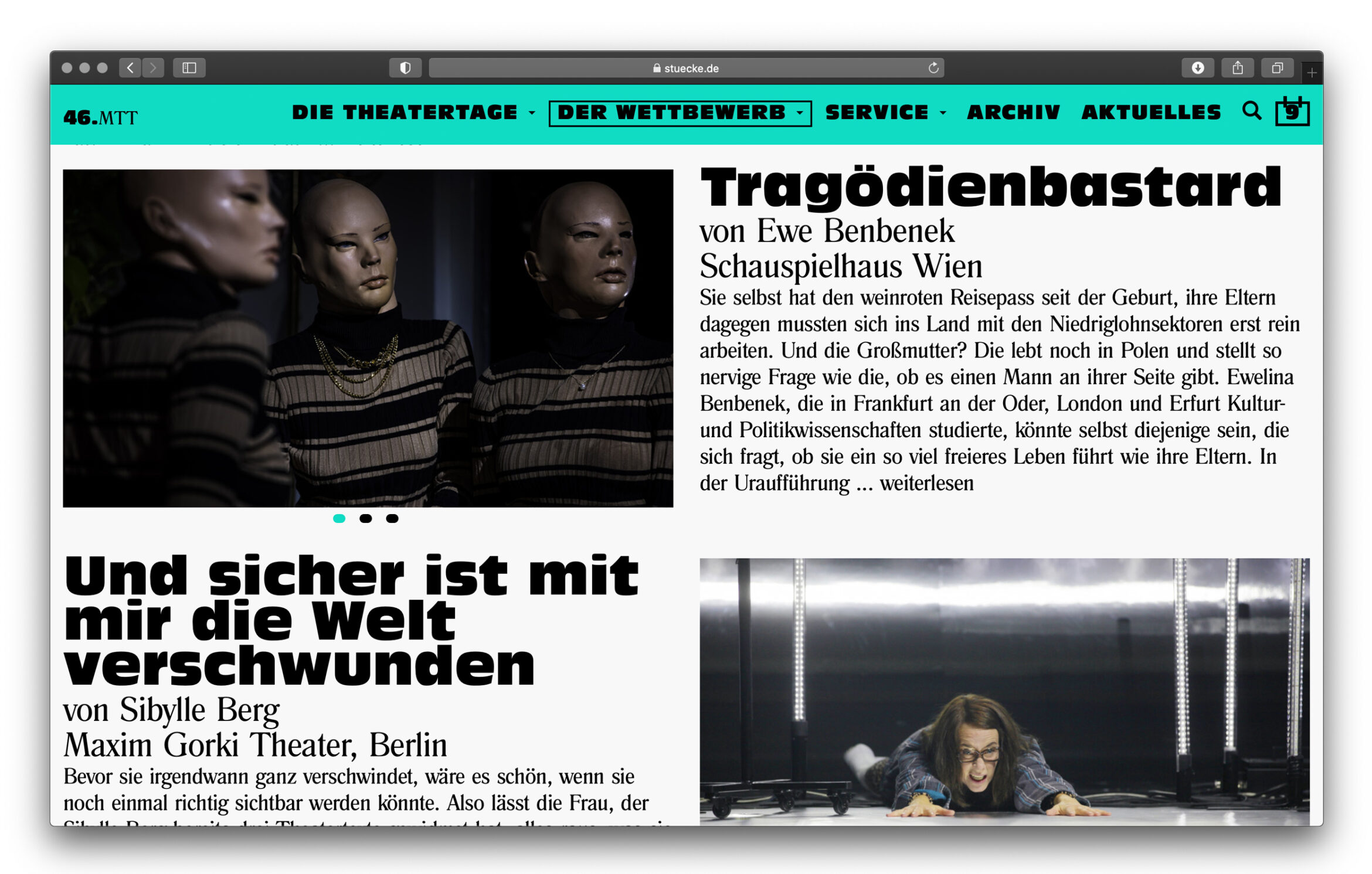 Daniel Angermann – 46. Mülheimer Theatertage »Stücke« –