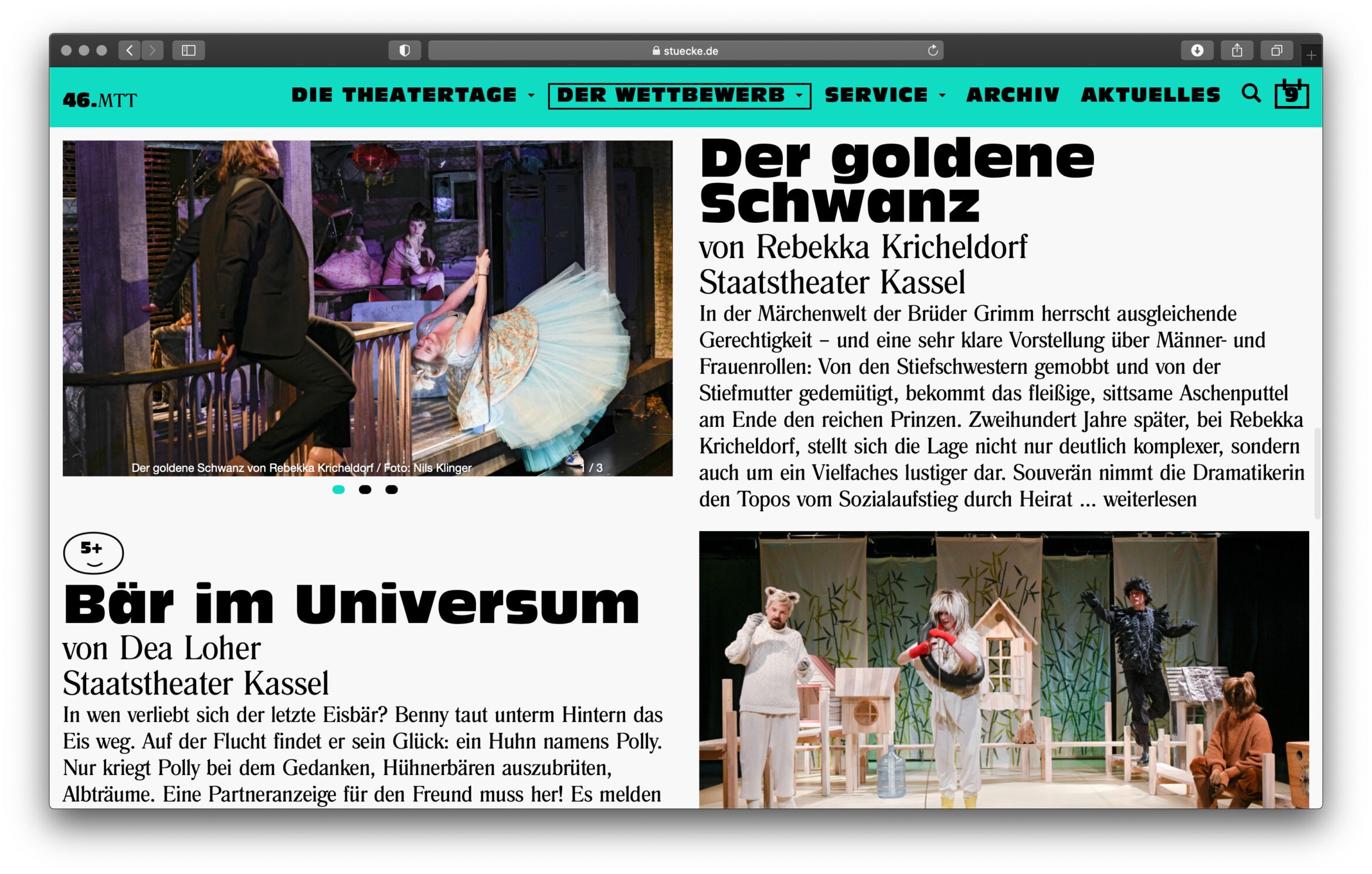Daniel Angermann – 46. Mülheimer Theatertage »Stücke« – Website | Design | Theater | Kleider Website | Design | Theater | Kleider
