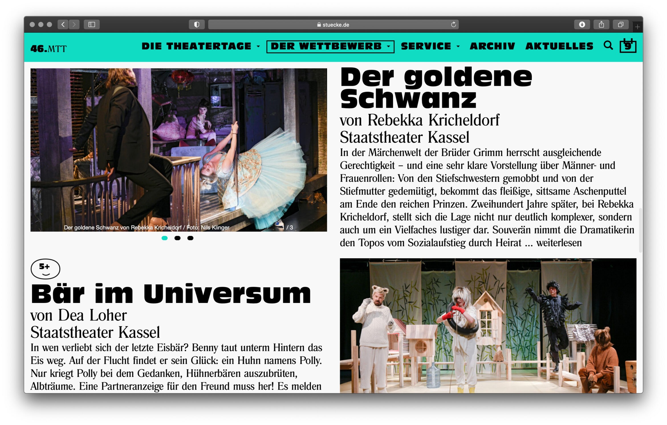 Website | Design | Theater | Kleider