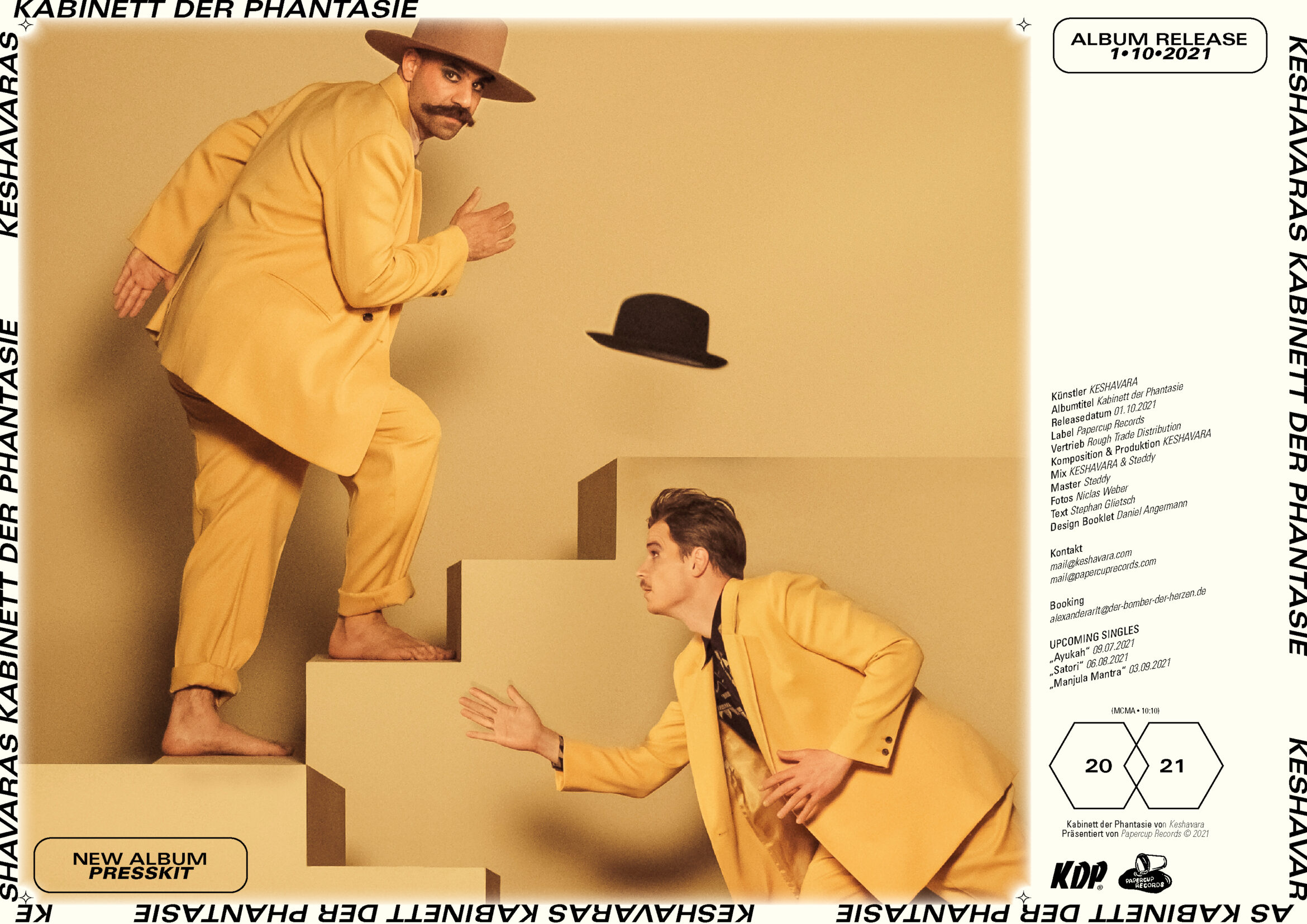 Daniel Angermann – Keshavara – Booklet | Musiker | Typografie | Hut Booklet | Musiker | Typografie | Hut