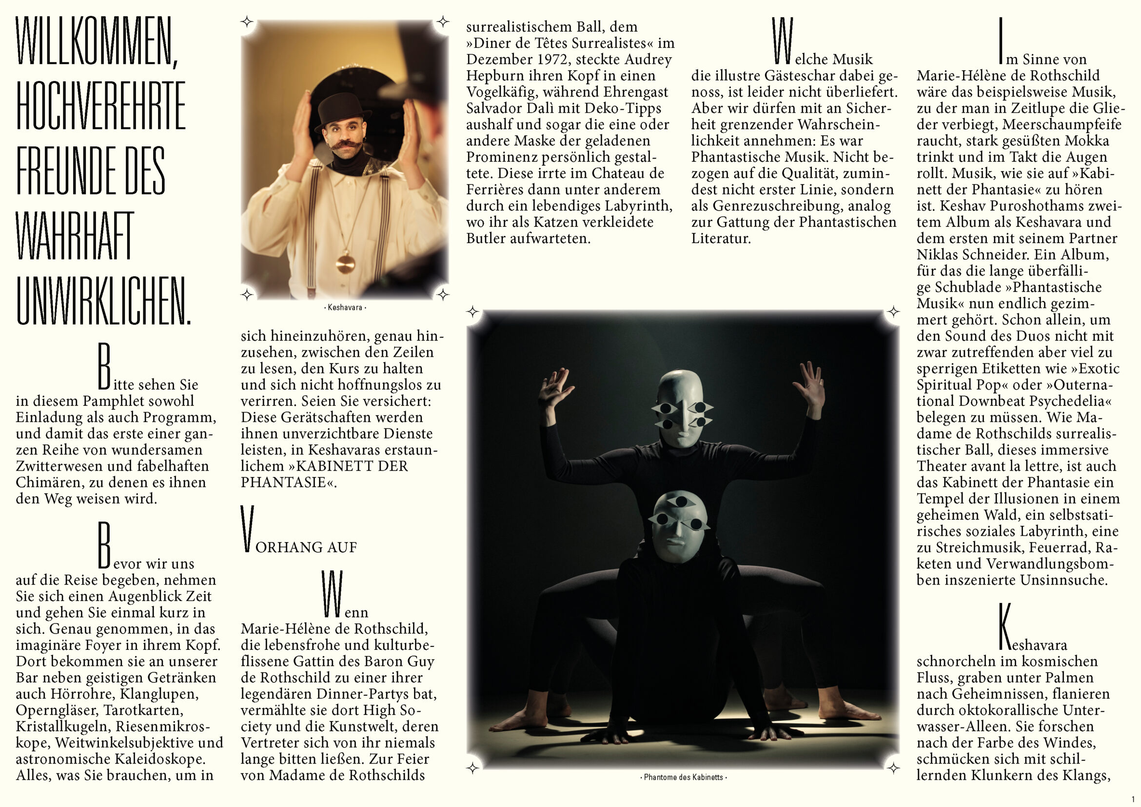 Daniel Angermann – Keshavara – Booklet | Magie| Typografie | Masken Booklet | Magie| Typografie | Masken