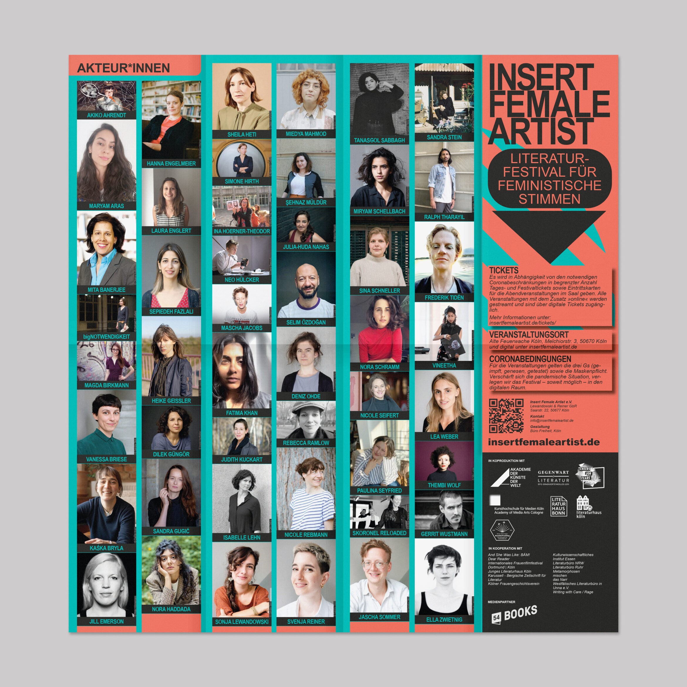 Büro Freiheit – Insert Female Artist 21 – Flyer | Spalten | Bunt | Festival | Feminismus Flyer | Spalten | Bunt | Festival | Feminismus