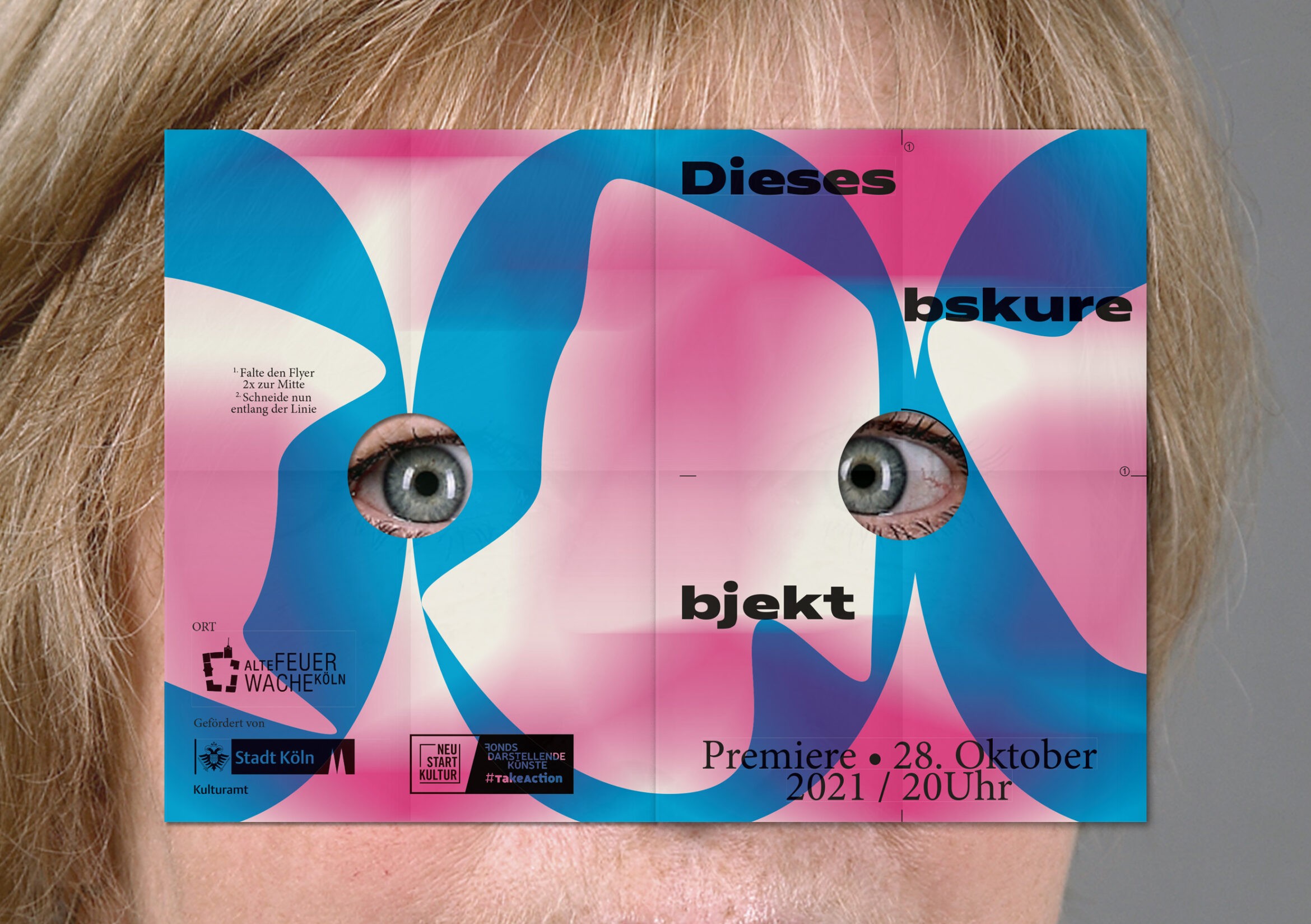 Frau | Grafik | Objekt | Flyer | Bunt