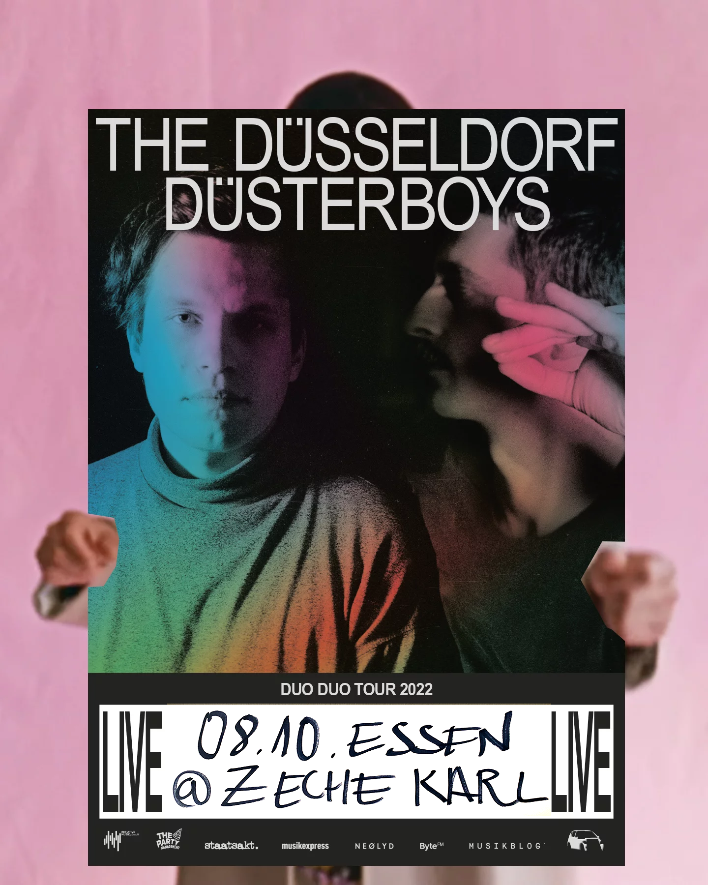 Daniel Angermann – The Düsseldorf Düsterboys – Tour Plakat | Mann | Band | bunt Tour Plakat | Mann | Band | bunt