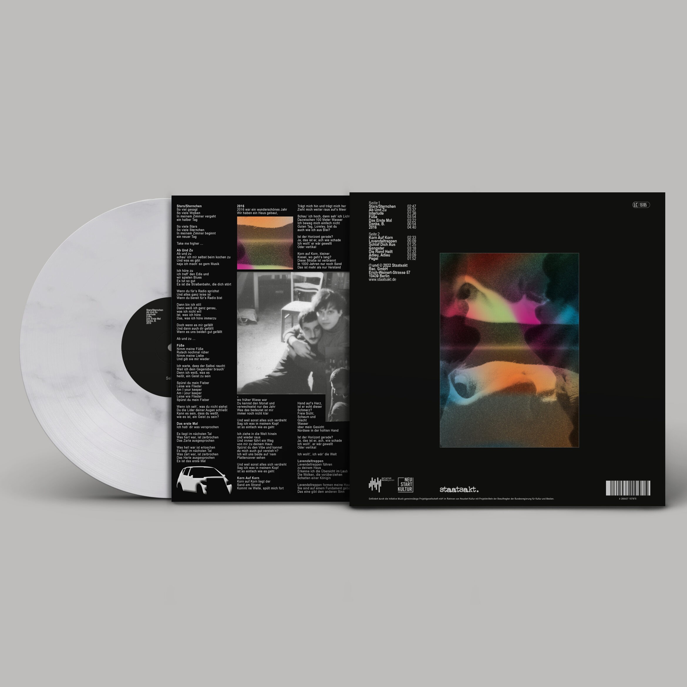 Daniel Angermann – The Düsseldorf Düsterboys – LP Cover | Artwork | Bunt | Musik | Marmor LP Cover | Artwork | Bunt | Musik | Marmor