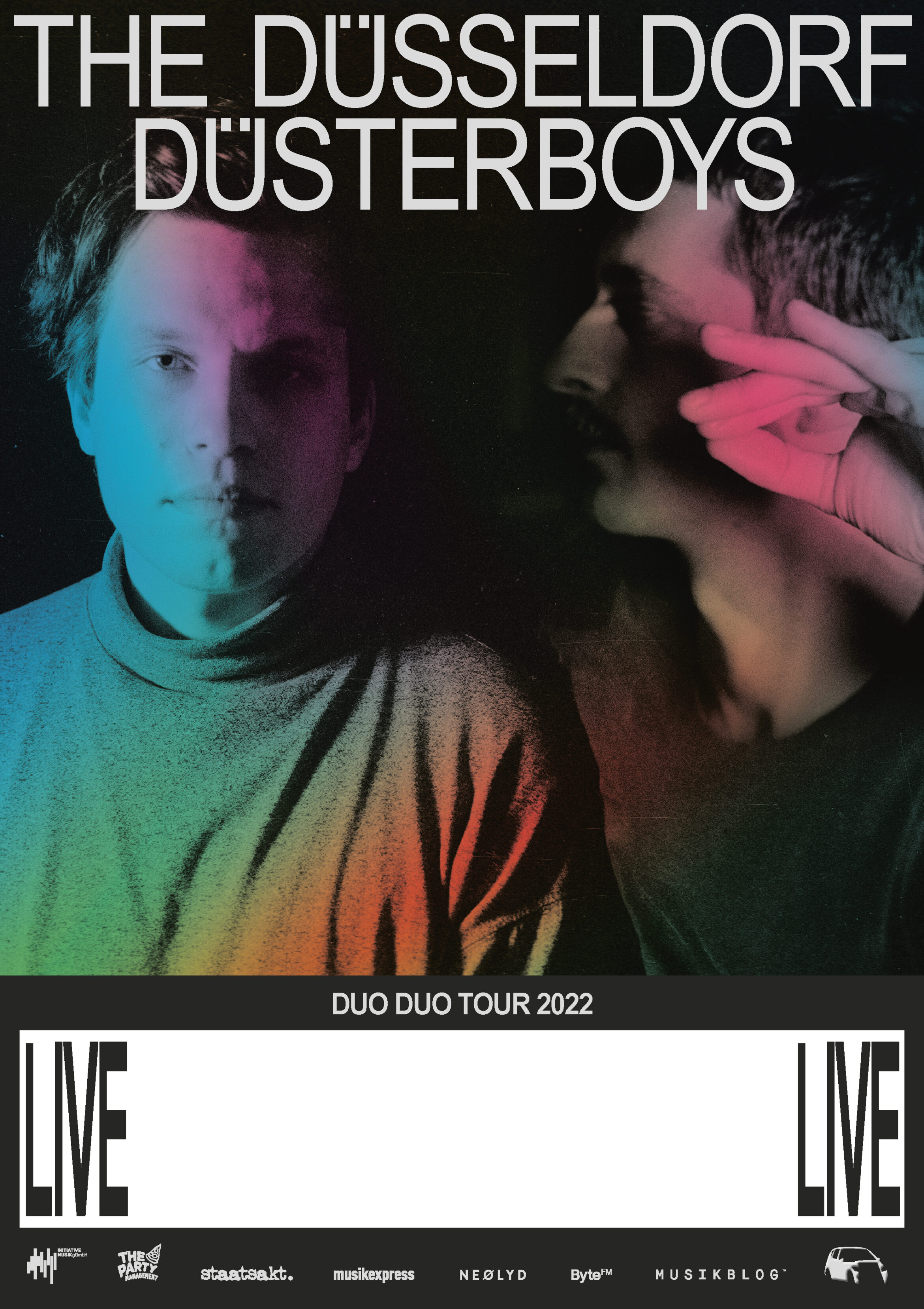 Daniel Angermann – The Düsseldorf Düsterboys – Männer | Tourplakat | Design | farbig Männer | Tourplakat | Design | farbig