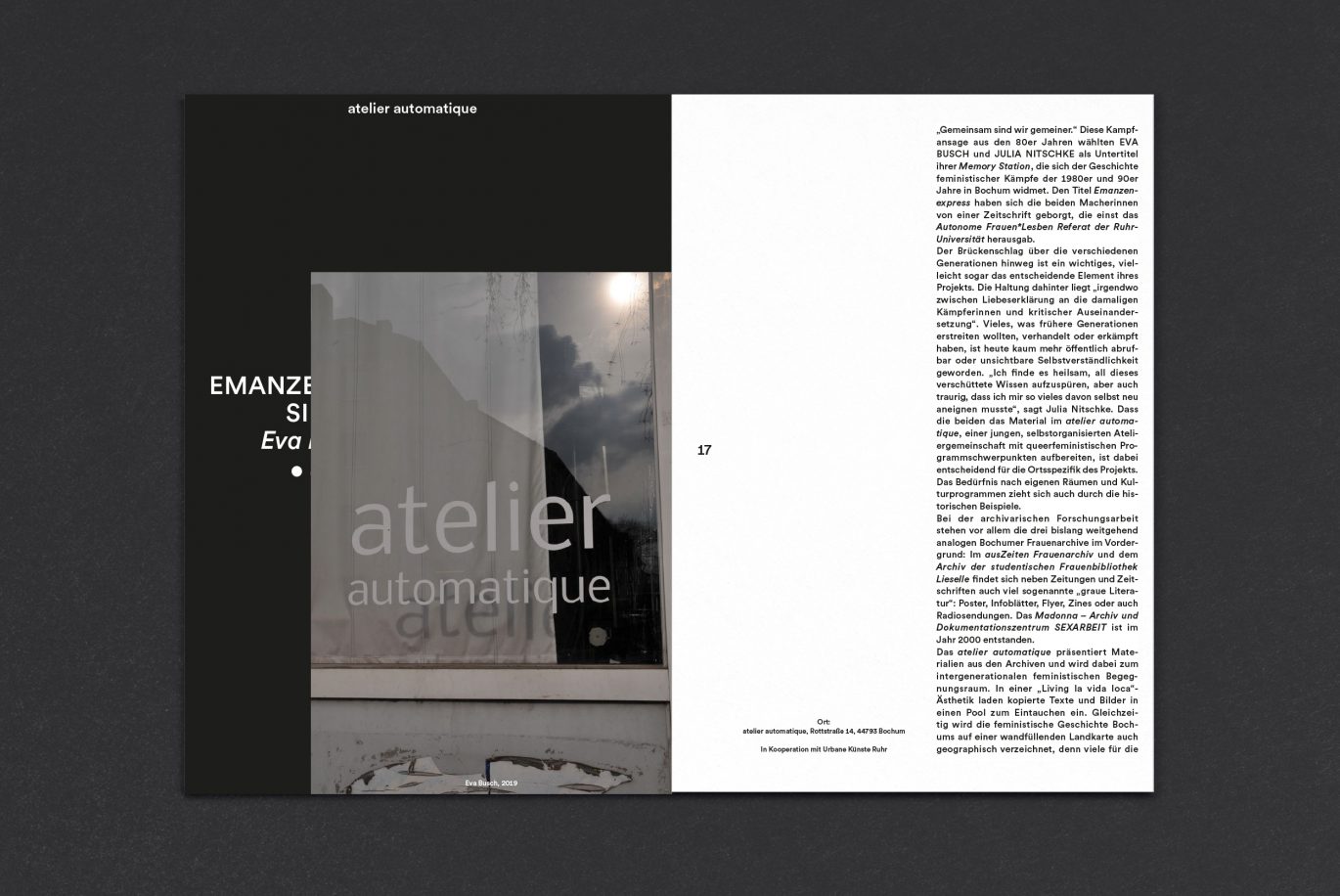 Büro Freiheit – Akademie der Künste der Welt / Köln – Editorial Design | Broschüre | Medium | Kultur | versetzte Seiten Editorial Design | Broschüre | Medium | Kultur | versetzte Seiten