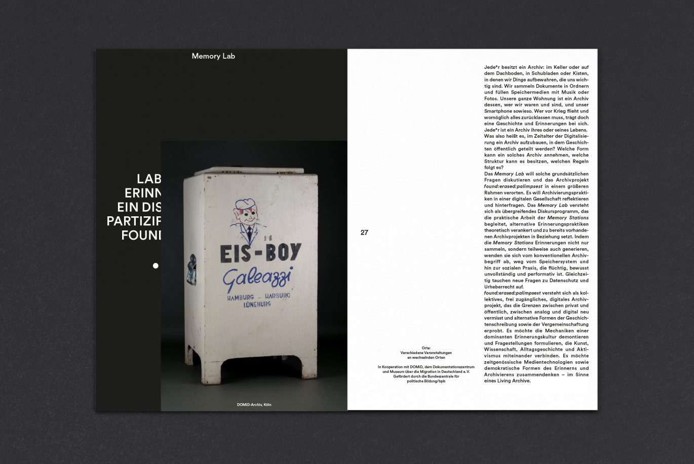 Büro Freiheit – Akademie der Künste der Welt / Köln – Booklet Design | verkürzte Seiten | Programmheft | Bild und Schrift Booklet Design | verkürzte Seiten | Programmheft | Bild und Schrift