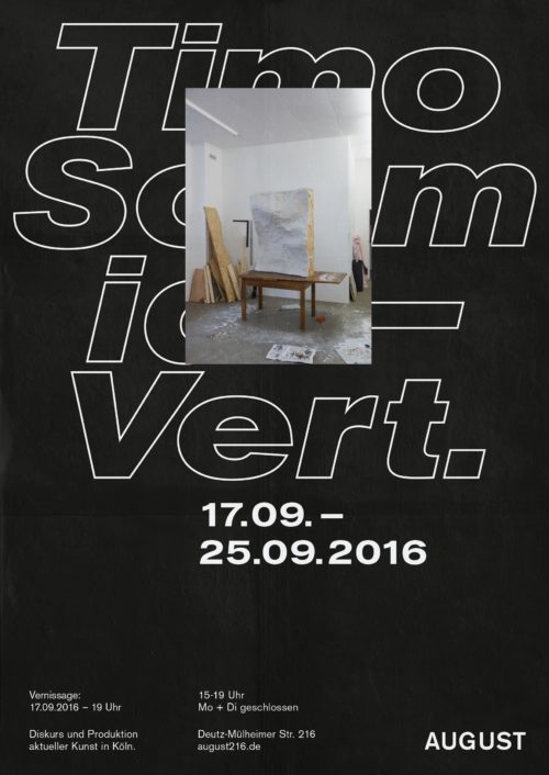 Timo Schmidt | Plakat | Design | Schrift | Schwarz