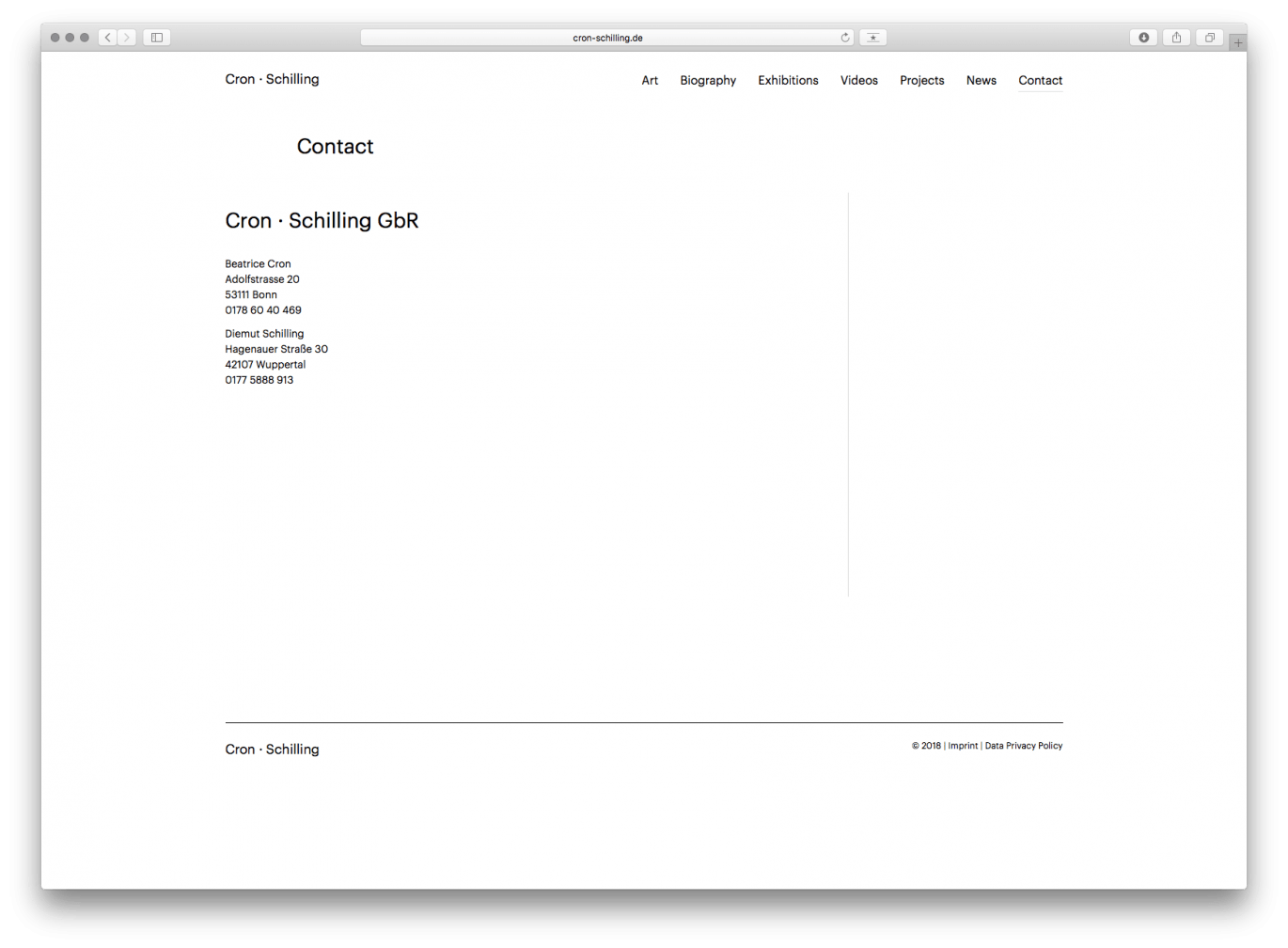 Daniel Angermann – Cron und Schilling – Webdesign | Desktop | Künstler | Kontakt | Online Design Webdesign | Desktop | Künstler | Kontakt | Online Design