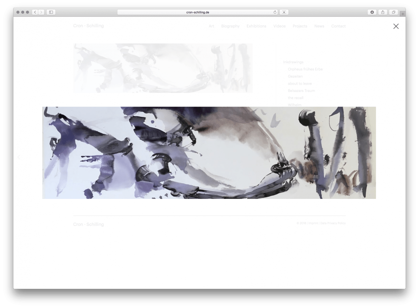 Daniel Angermann – Cron und Schilling – Webdesign | Desktop Ansicht | Künstler | Galerie | Online Design Webdesign | Desktop Ansicht | Künstler | Galerie | Online Design