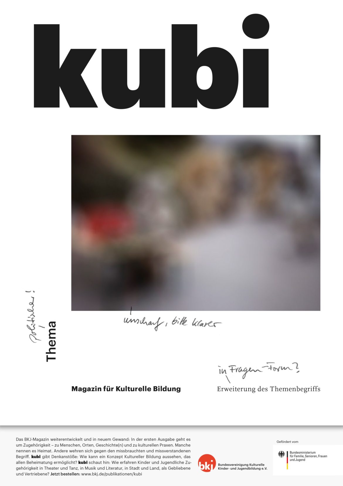 Cover | Titel | Magazin | Handschrift | Umwelt | kulturelle Bildung