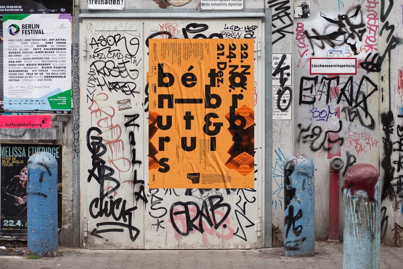 Büro Freiheit – kgnm – Ansicht | Anwendung Poster | Graffiti | integriert Ansicht | Anwendung Poster | Graffiti | integriert