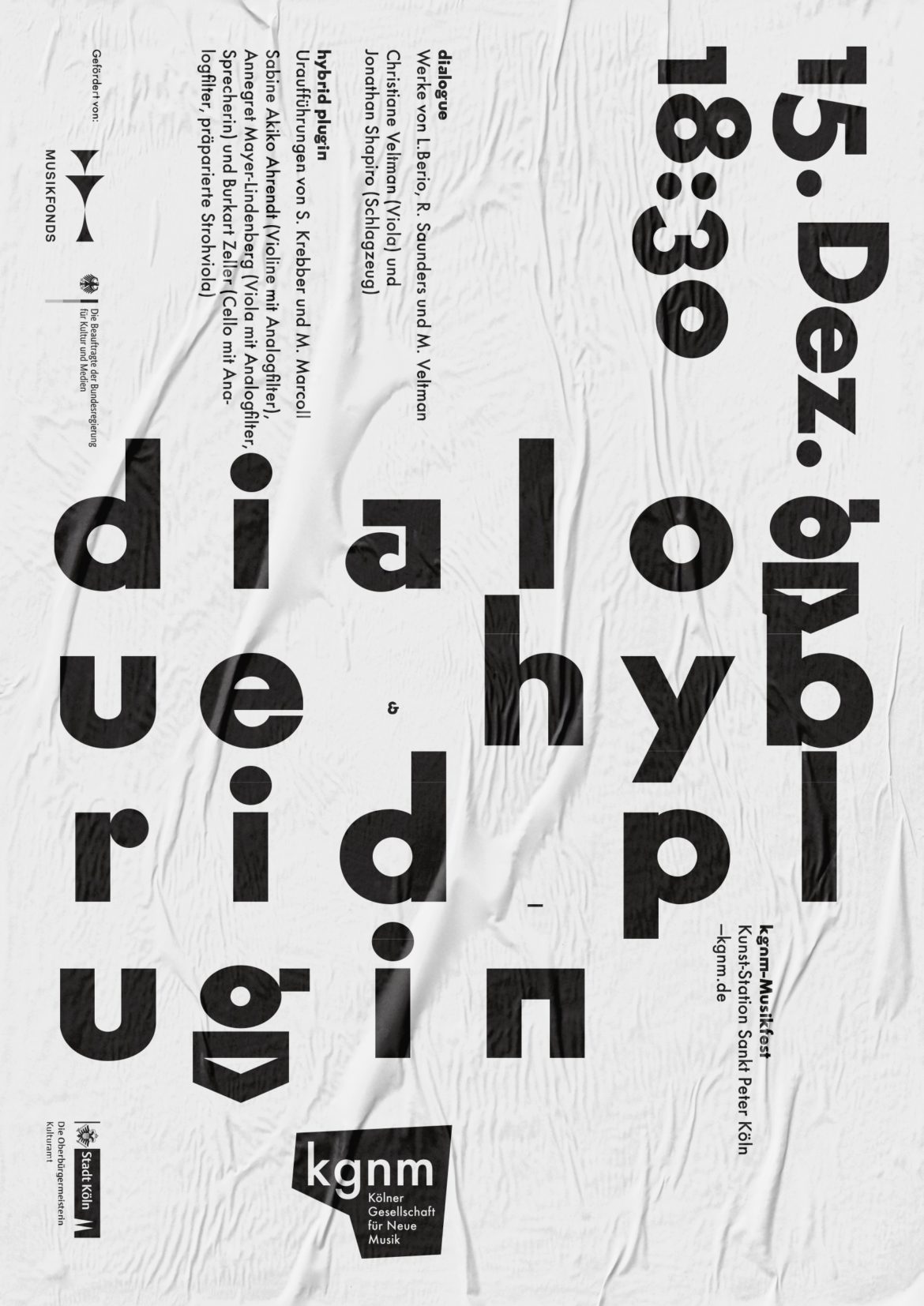 Schriftplakat | Makrotypografie | Poster Design