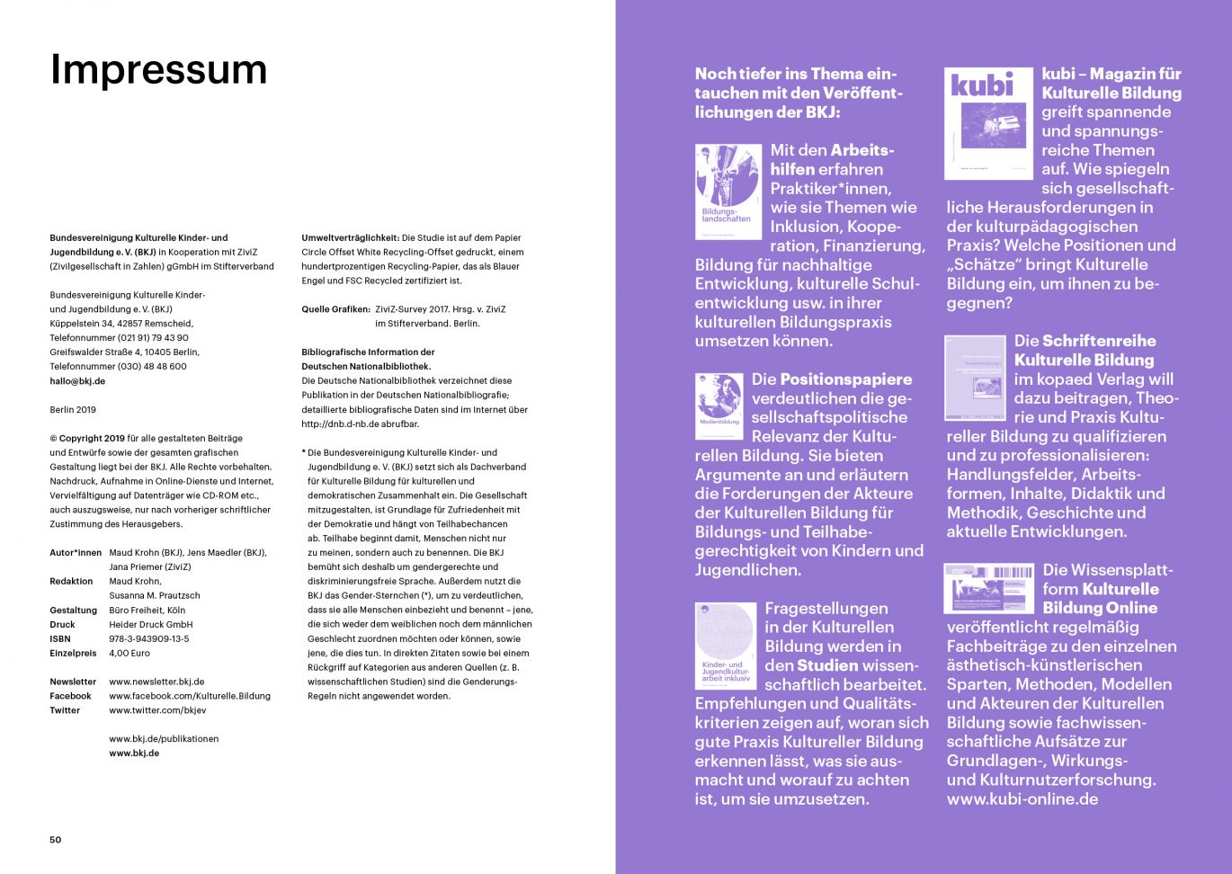 Büro Freiheit – Bundesvereinigung Kulturelle Kinder- und Jugendbildung e.V. – Innenseiten | Layout | Typografie | Anzeige | kulturelle Bildung Innenseiten | Layout | Typografie | Anzeige | kulturelle Bildung