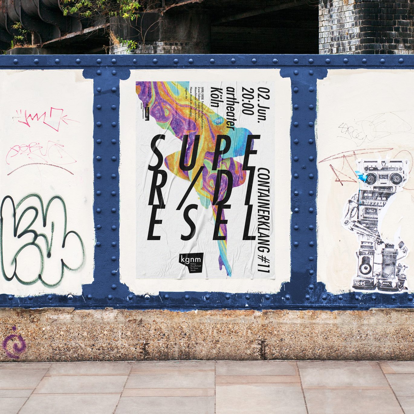 Büro Freiheit – kgnm – Poster Design | öffentlicher Raum | Musik Konzert | Redesign Poster Design | öffentlicher Raum | Musik Konzert | Redesign