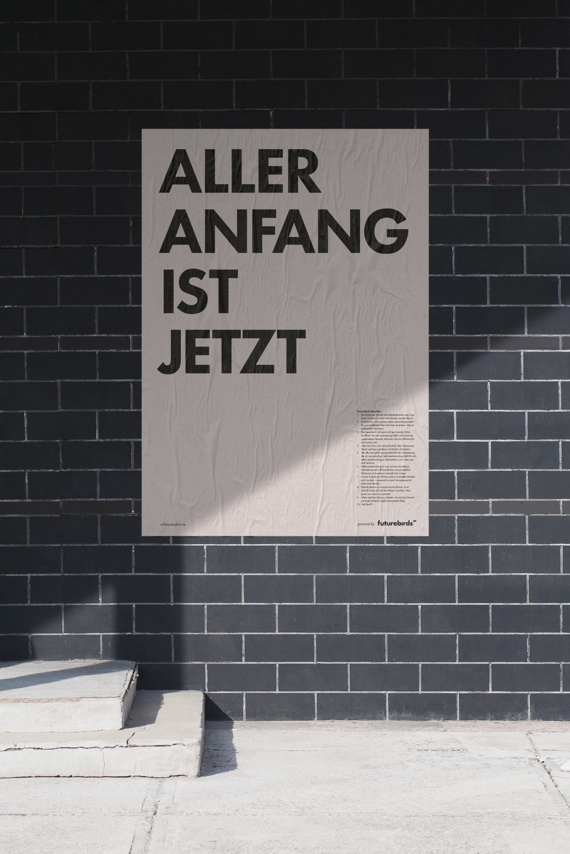 Leben im Jetzt | Posterdesign | Motiv Typografie | Impulsvortrag