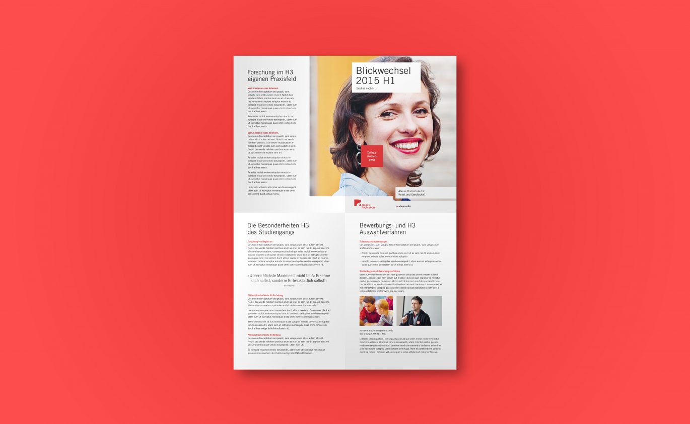 Büro Freiheit – Alanus Hochschule – Flyer Studiengang Flyer Studiengang