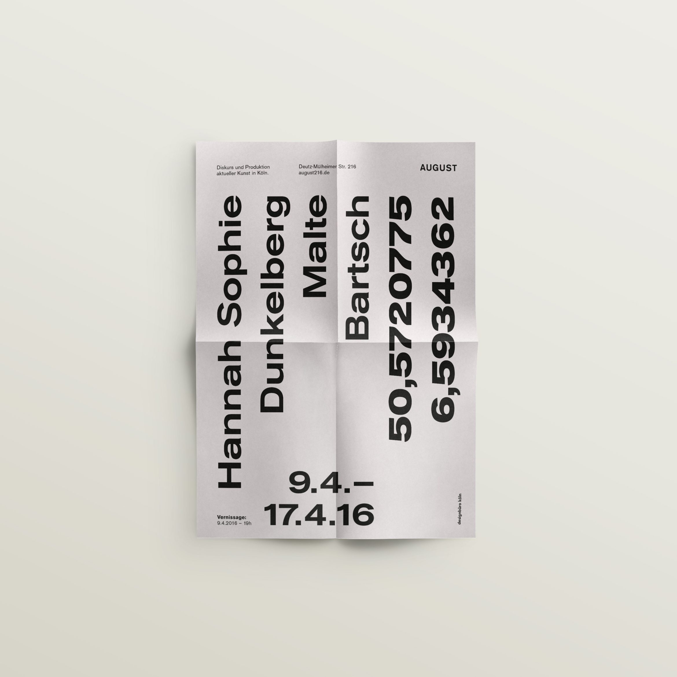 Daniel Angermann – Malte Bartsch – Plakat Design | Poster | Ausstellungsdesign | Künstler Plakat Design | Poster | Ausstellungsdesign | Künstler