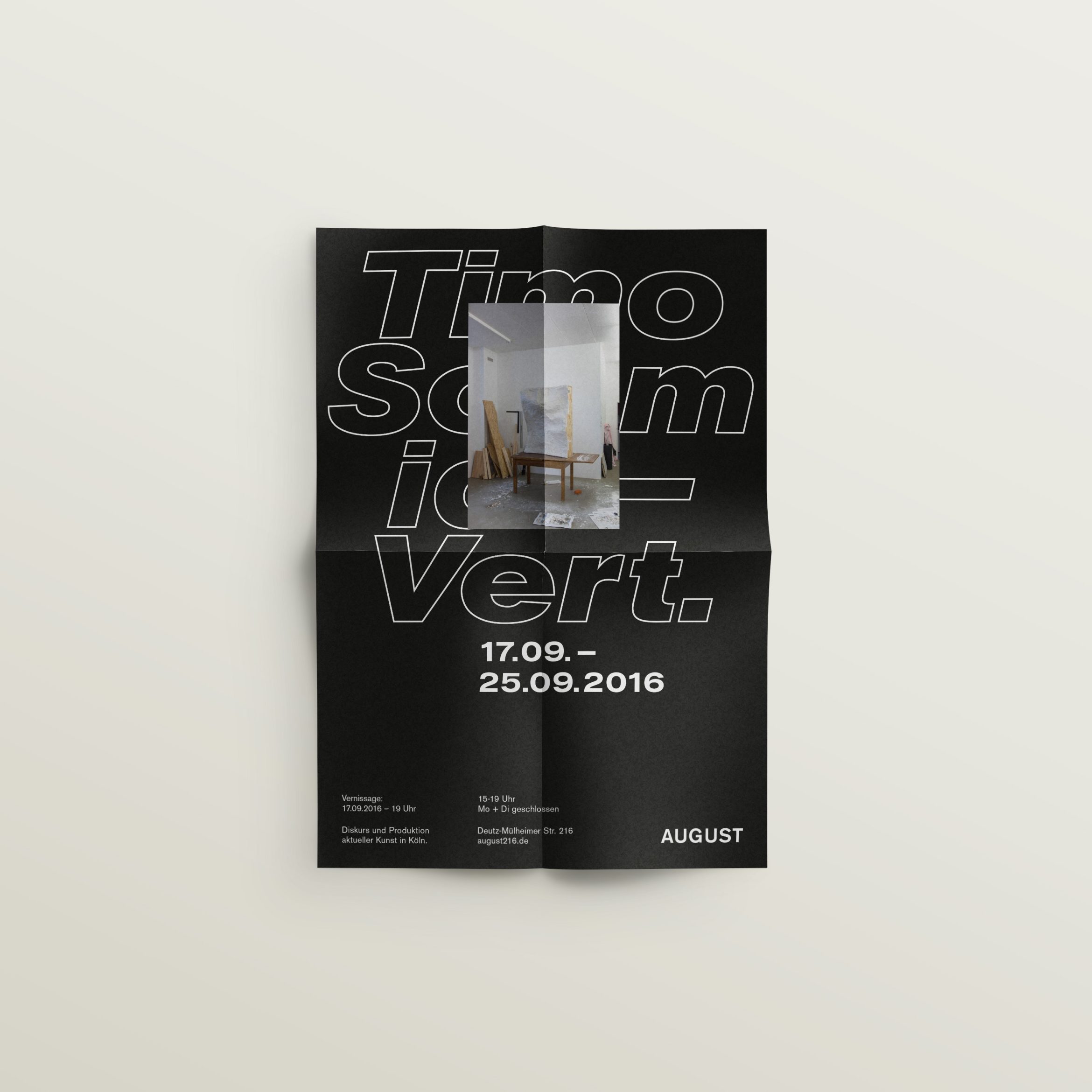 Timo Schmidt – Poster für die Ausstellung »Vert.«
