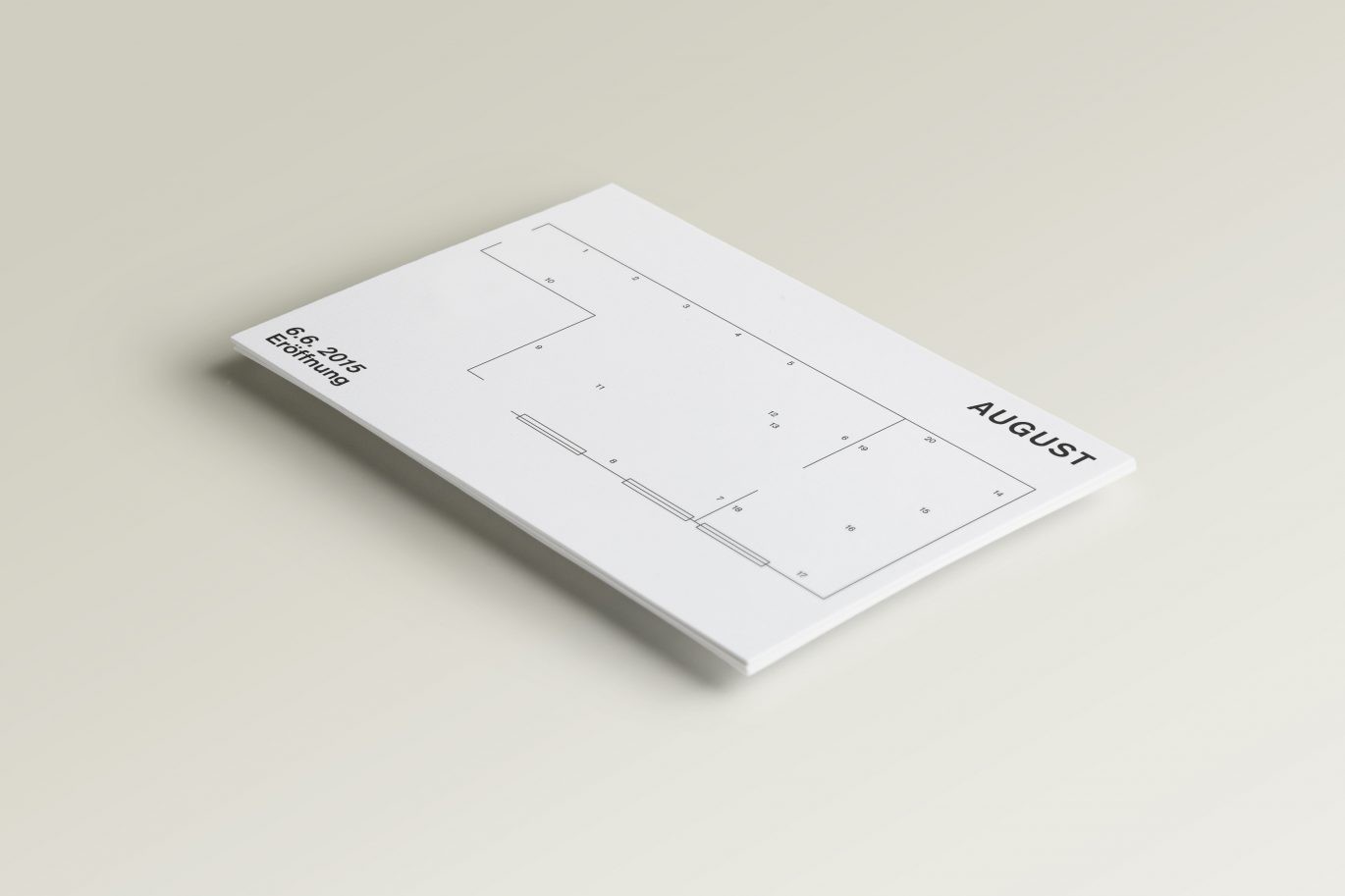 Büro Freiheit – Produzentengalerie August – Ausstellungsplan | Produzentengalerie | Typografie | technische Zeichnung Ausstellungsplan | Produzentengalerie | Typografie | technische Zeichnung