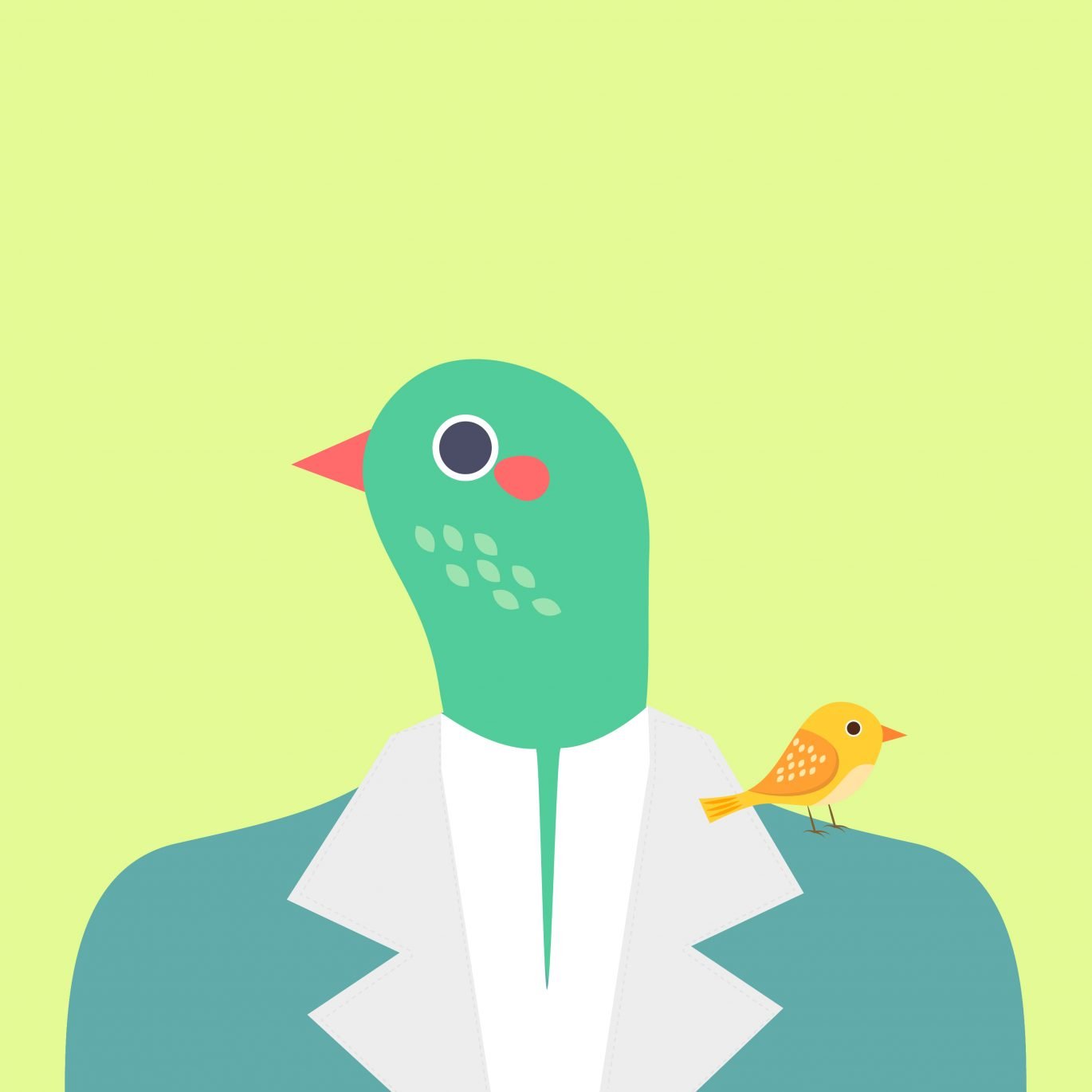 Büro Freiheit – futurebirds – Neues Arbeiten – Illustration Illustration