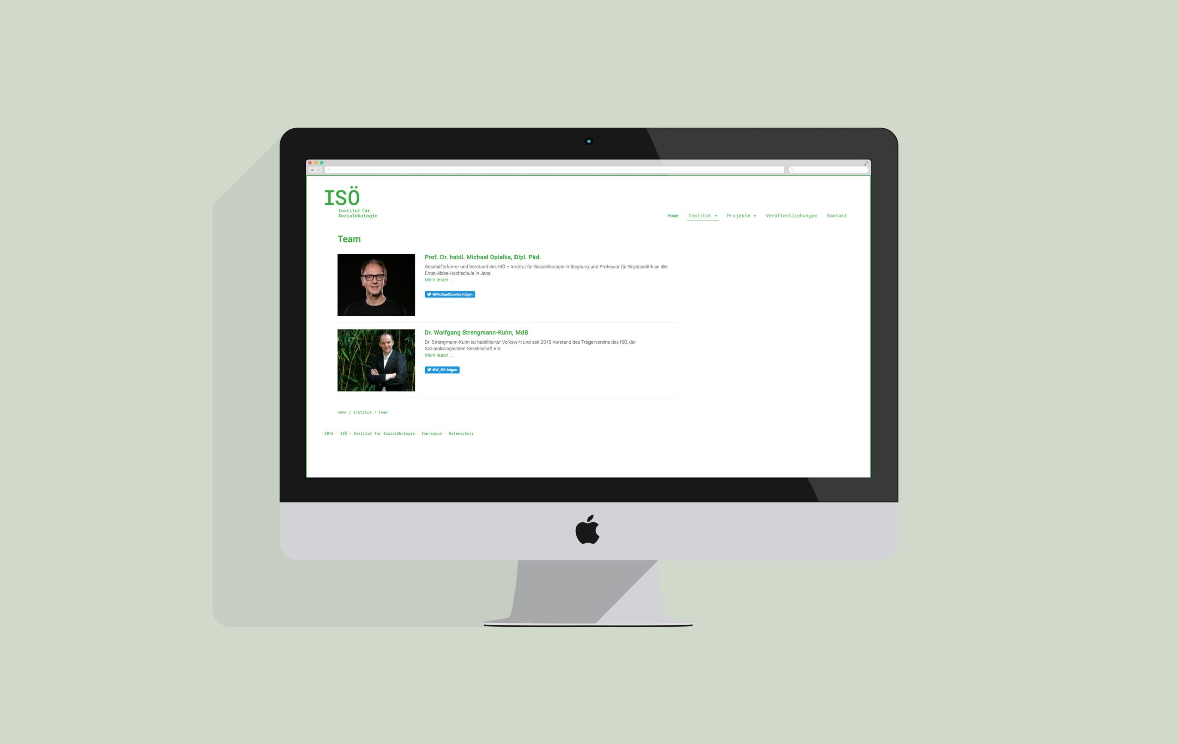 Website Desktop | Desktop Ansicht | Web Design | Responsive Design