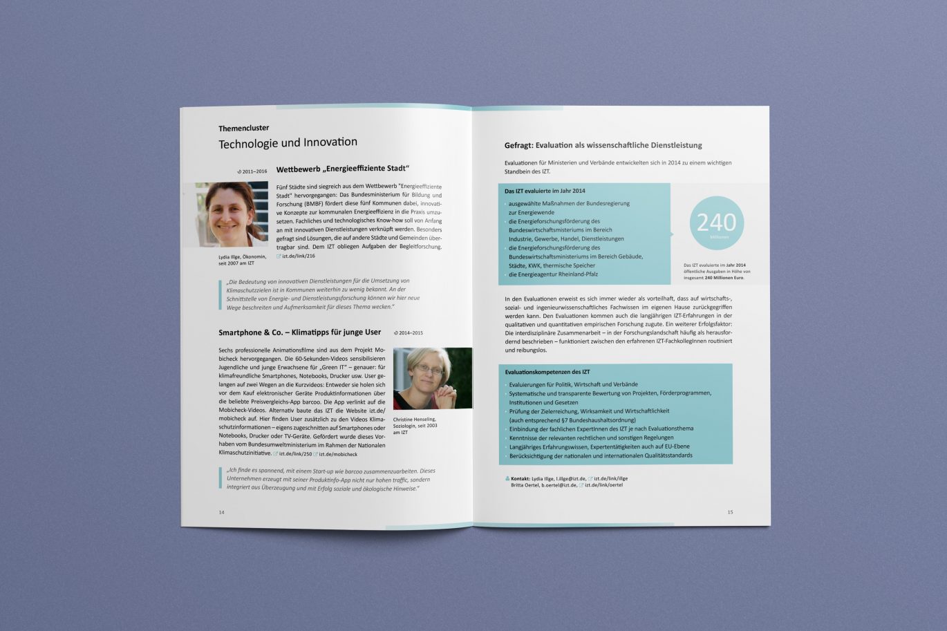Büro Freiheit – Institut für Zukunftsstudien und Technologiebewertung – Gestaltungsprinzipien | Innenseite | Jahresbericht | Corporate Design | Offline Medium Gestaltungsprinzipien | Innenseite | Jahresbericht | Corporate Design | Offline Medium