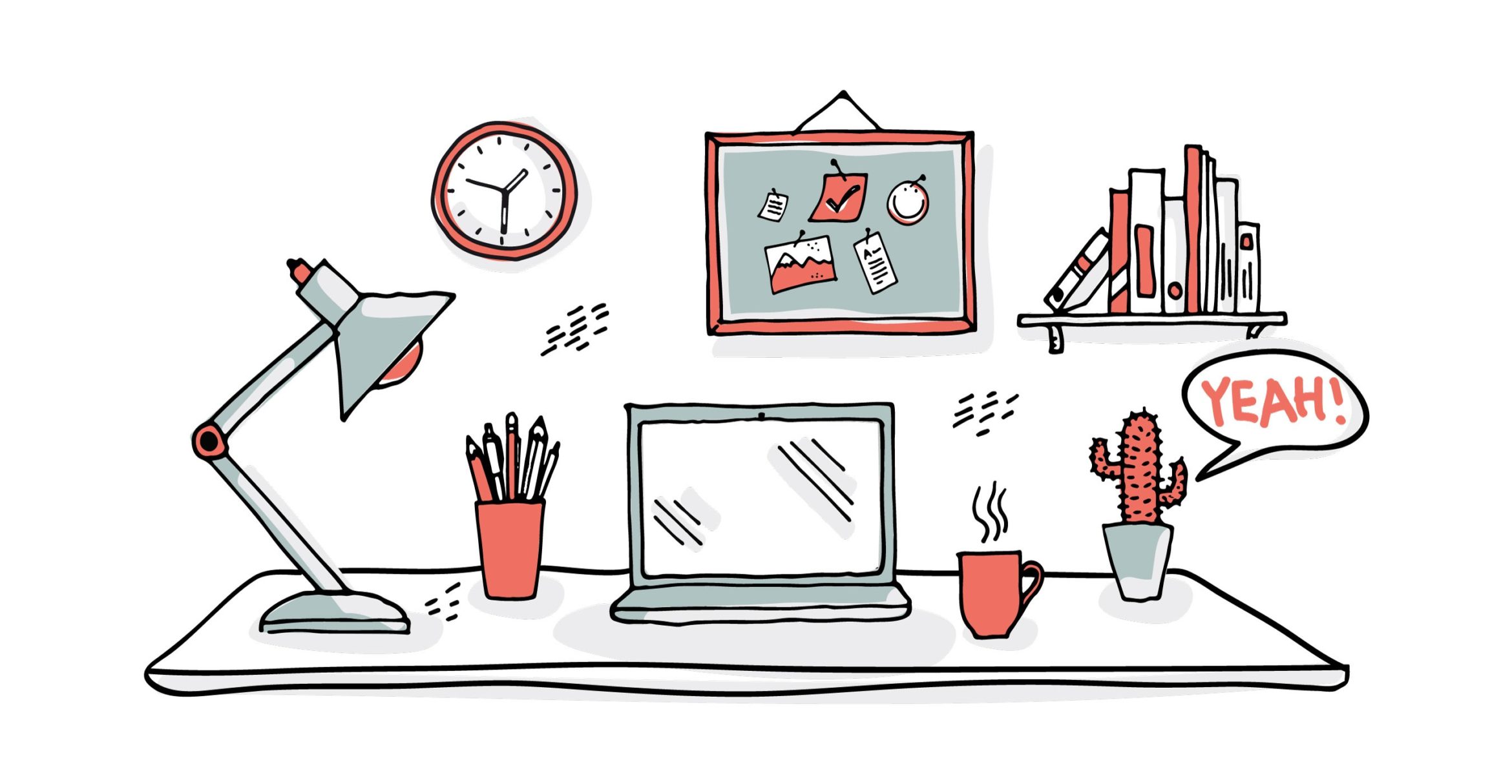 Illustration | Icon | Arbeitsplatz | digital Art | Online Design