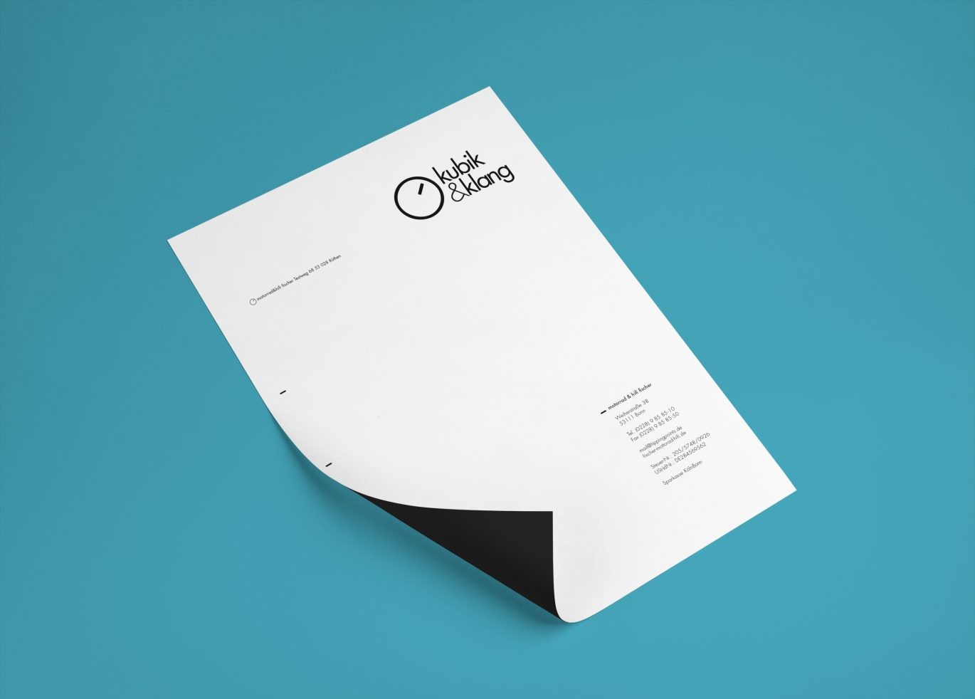 Büro Freiheit – kubik&klang – Briefbogen | Logo | Wort- und Bildmarke | Geschätfausstattung | Corporate Design Briefbogen | Logo | Wort- und Bildmarke | Geschätfausstattung | Corporate Design