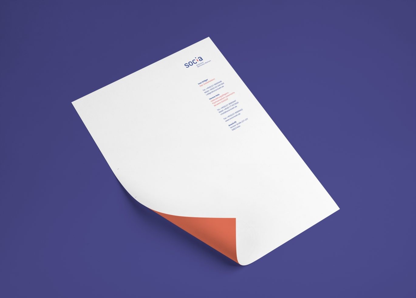 Büro Freiheit – Socia – Ambulant Betreutes Wohnen – Geschäftsausstattung | Briefbogen | Logo Design Geschäftsausstattung | Briefbogen | Logo Design